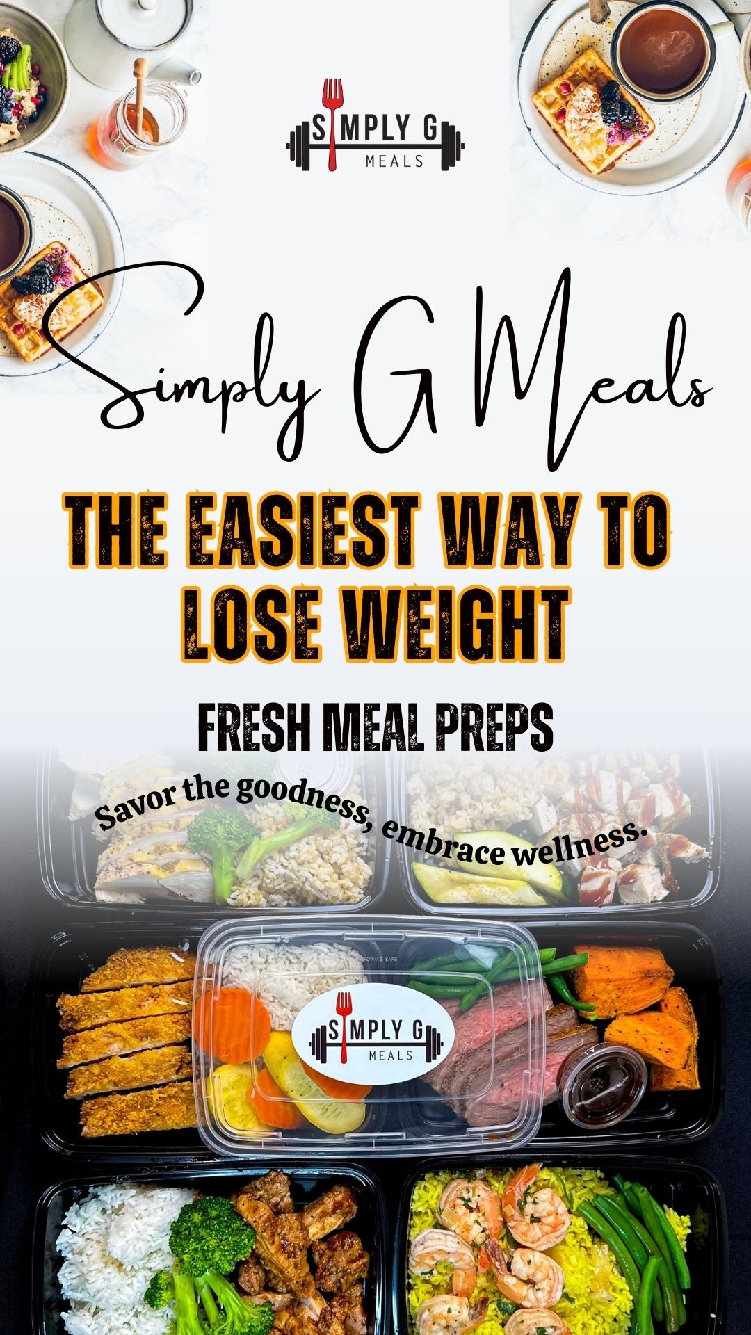 Simply G Meals Facebook ad from Nov 13, 2025
