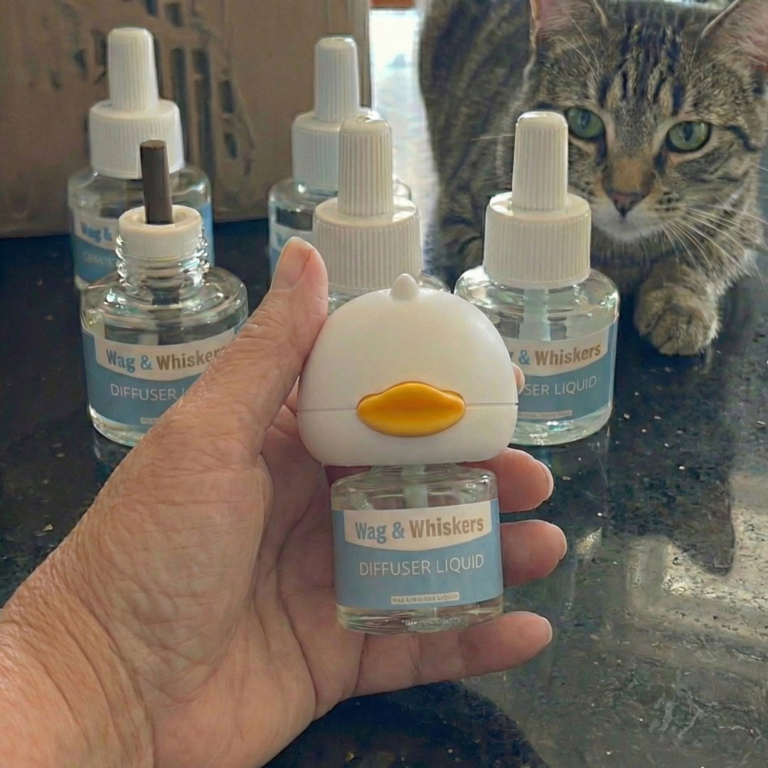 Wags & Whiskers Facebook ad: These pheromone diffusers are a SCAM. Until Day 5