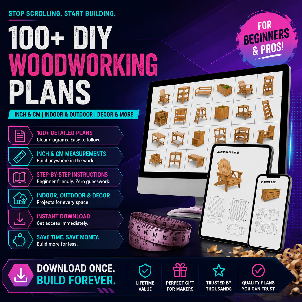 WoodCrafts DIY Facebook ad