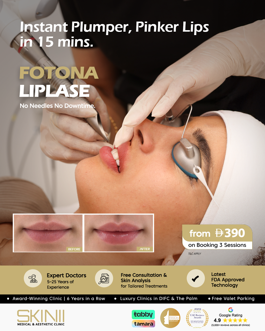 Skin111 Clinics Facebook ad from May 25, 2026