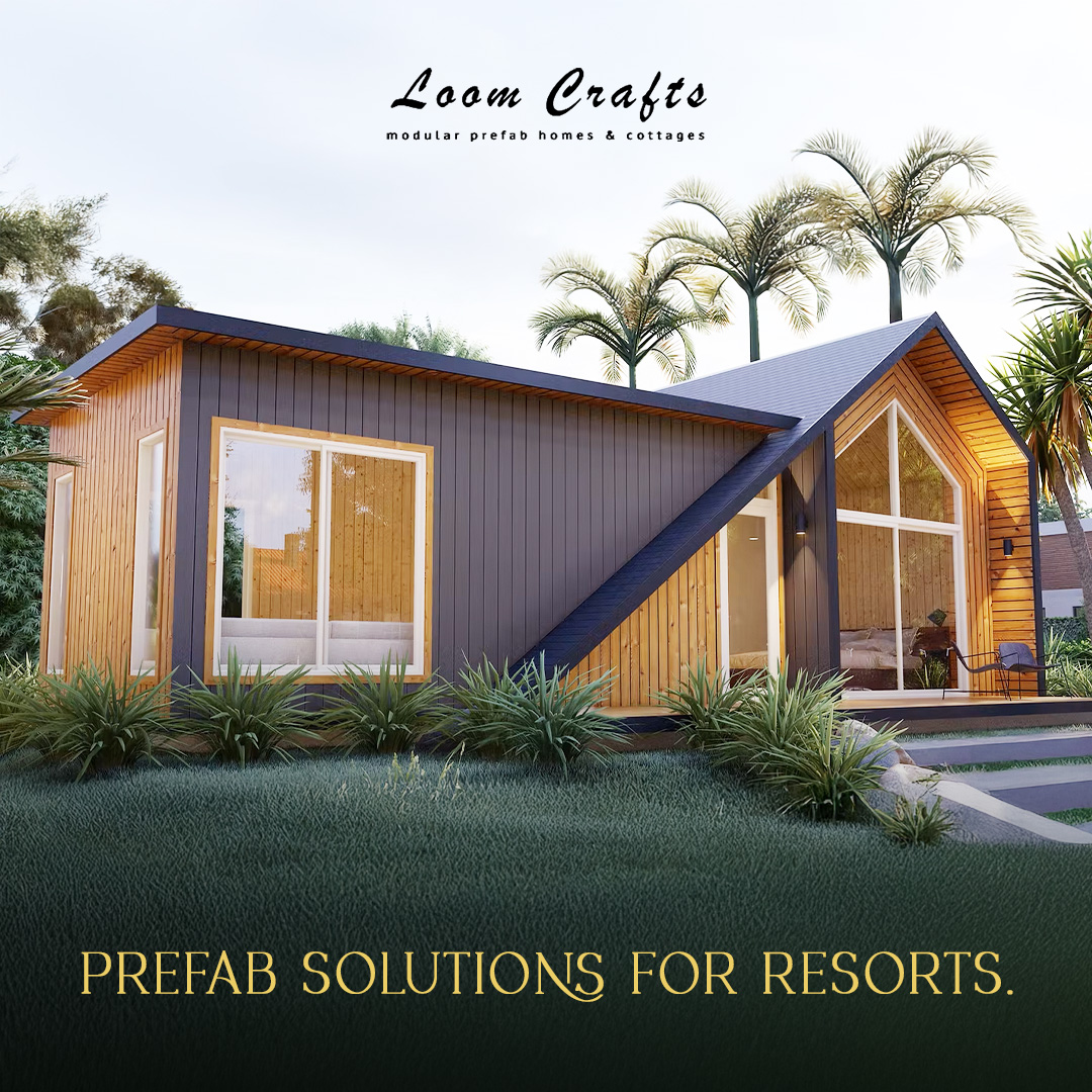 Loom Crafts Modular Homes & Cottages Facebook ad: Premium Prefab Solutions for Resorts!