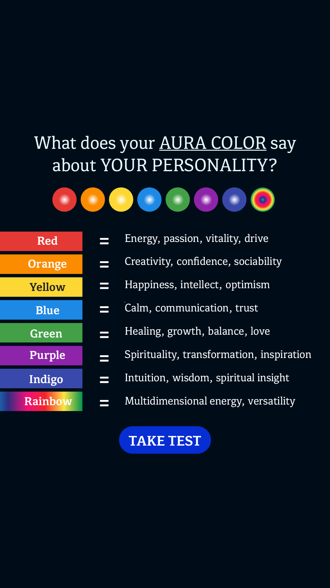 Personality Type Facebook ad