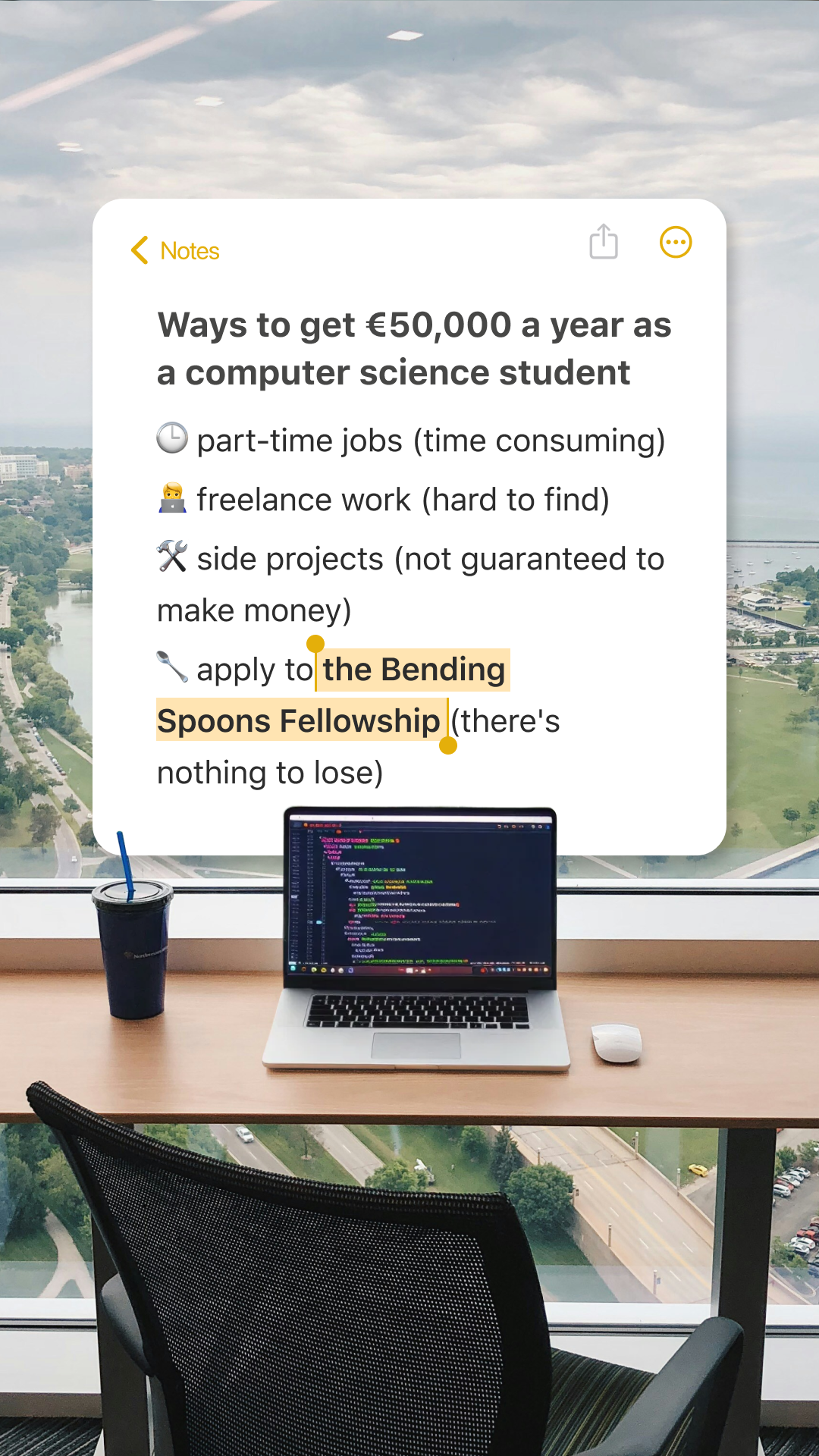 Bending Spoons Facebook ad