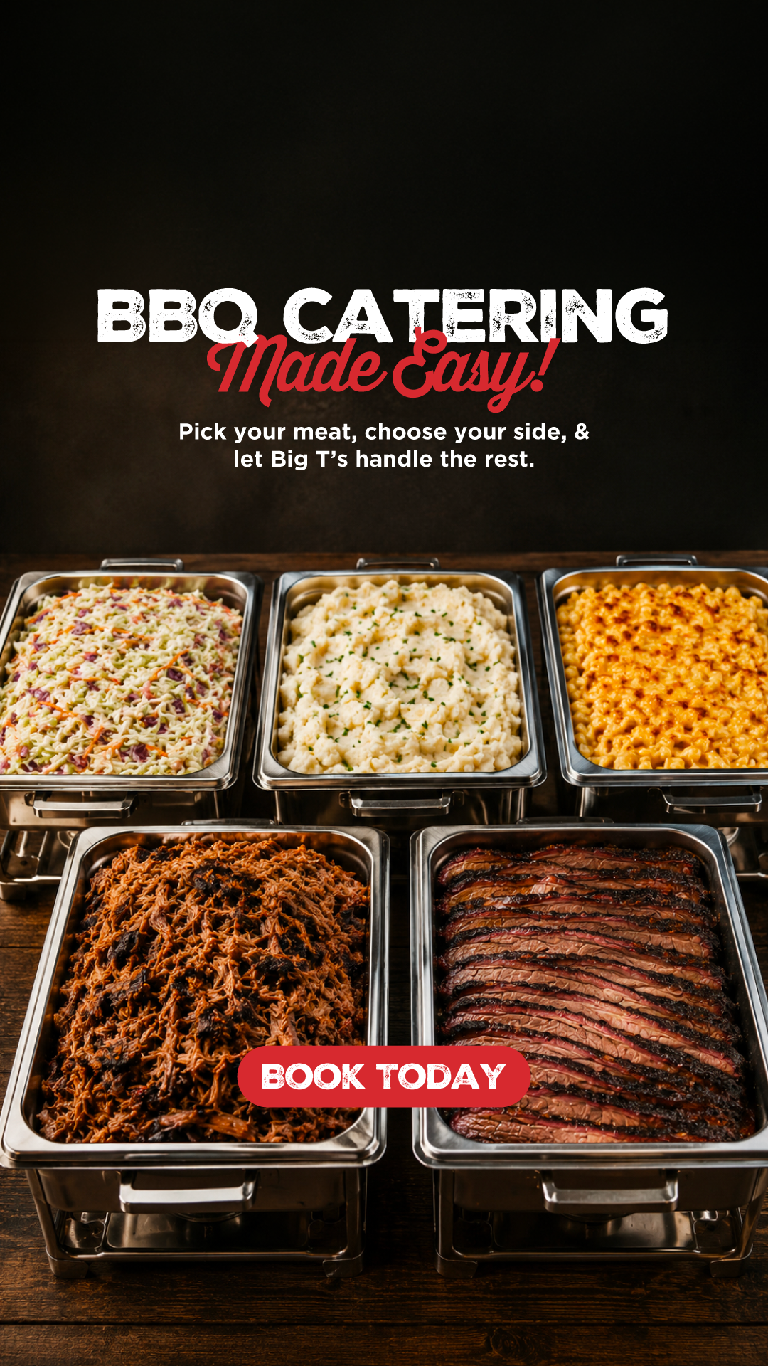 Big T's BBQ & Smokehouse Facebook ad from Aug 6, 2026