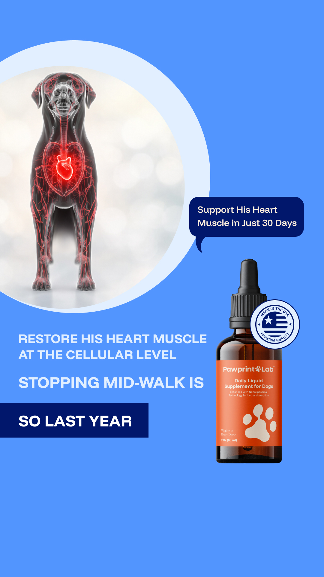 Vet-Approved Pet Products Facebook ad