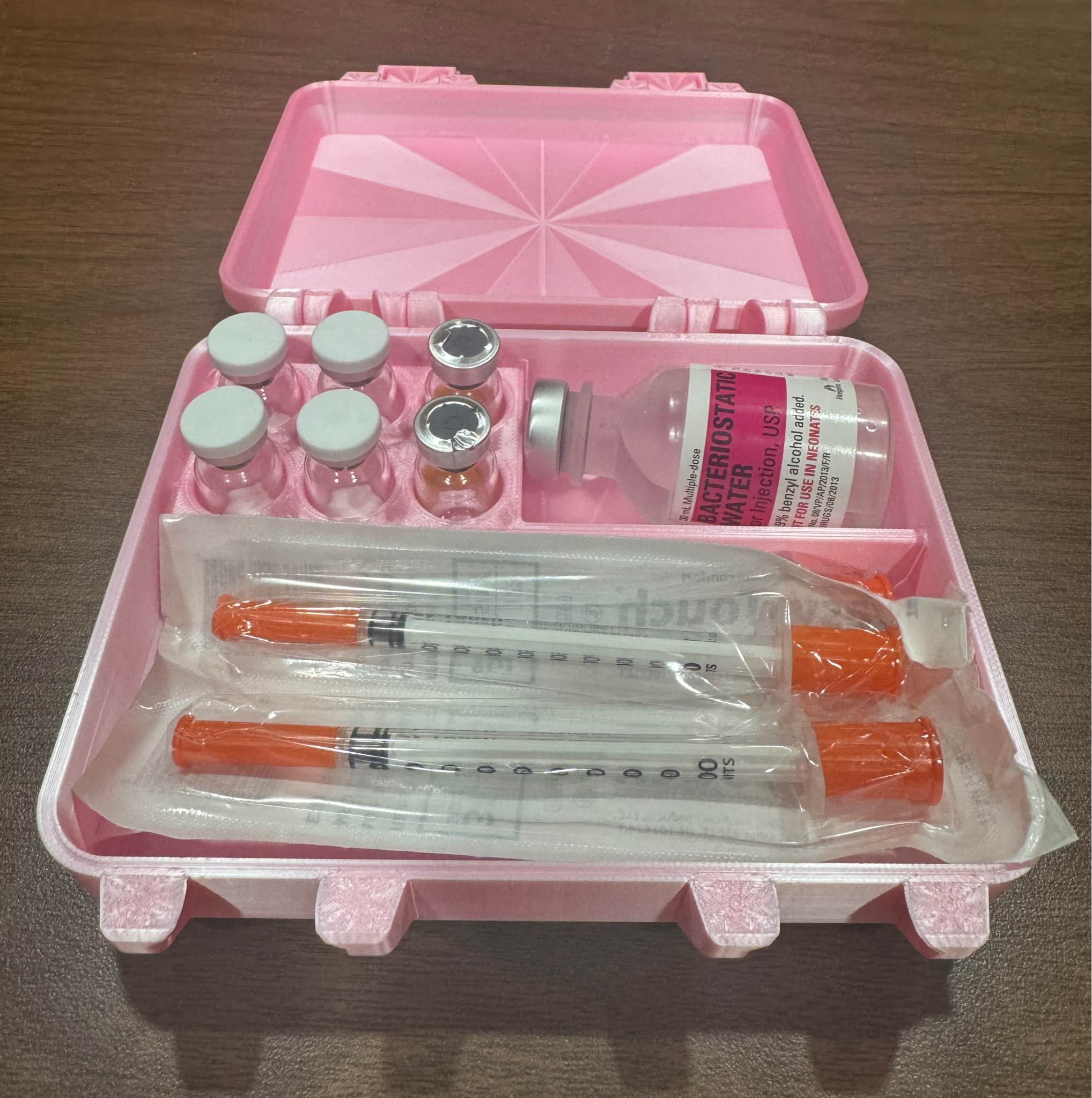 Kathy Gonzalez Facebook ad: NEW Peptide Storage Case, Customizable Sizes & Layouts