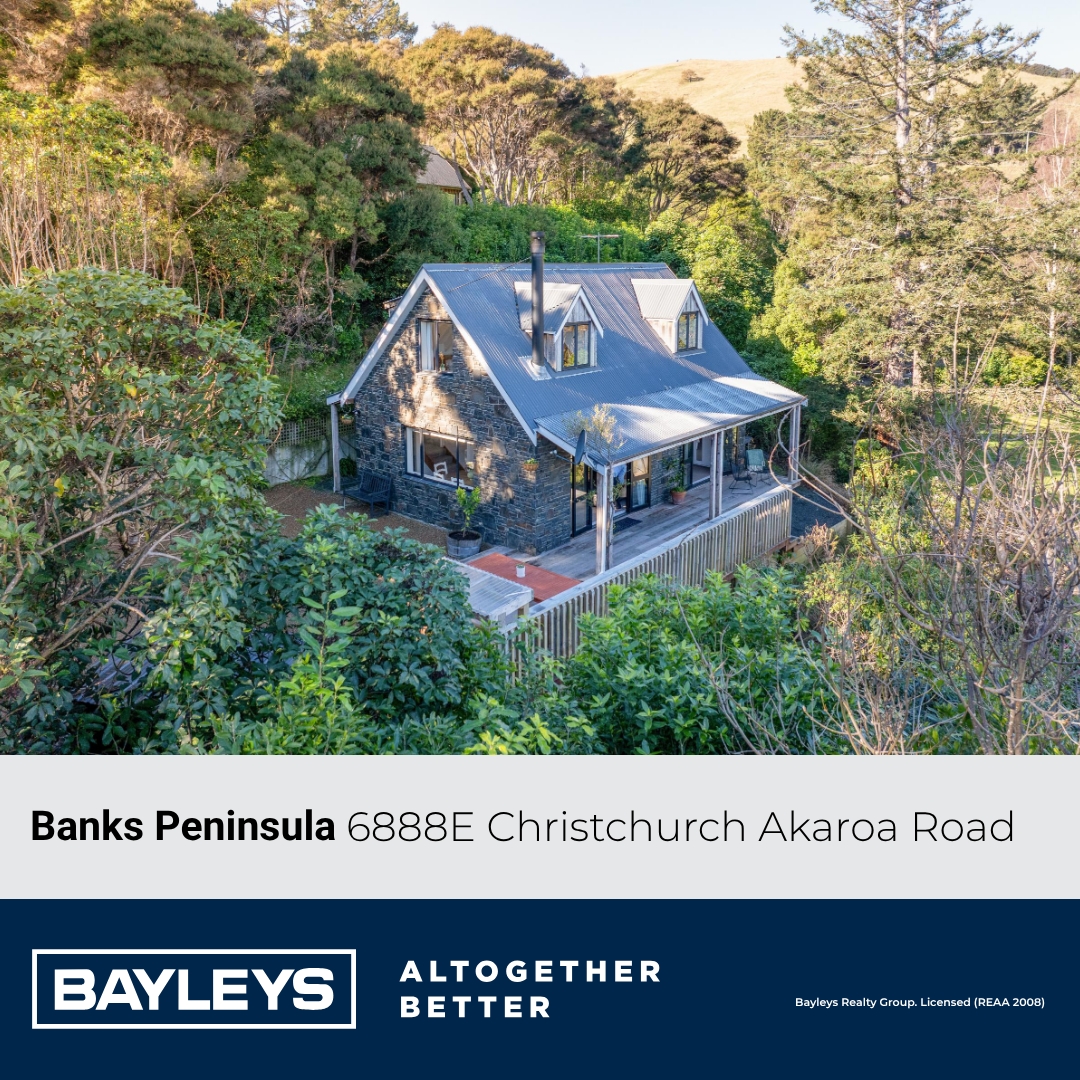Bayleys Canterbury Facebook ad: 6888E Christchurch Akaroa Road, Banks Peninsula