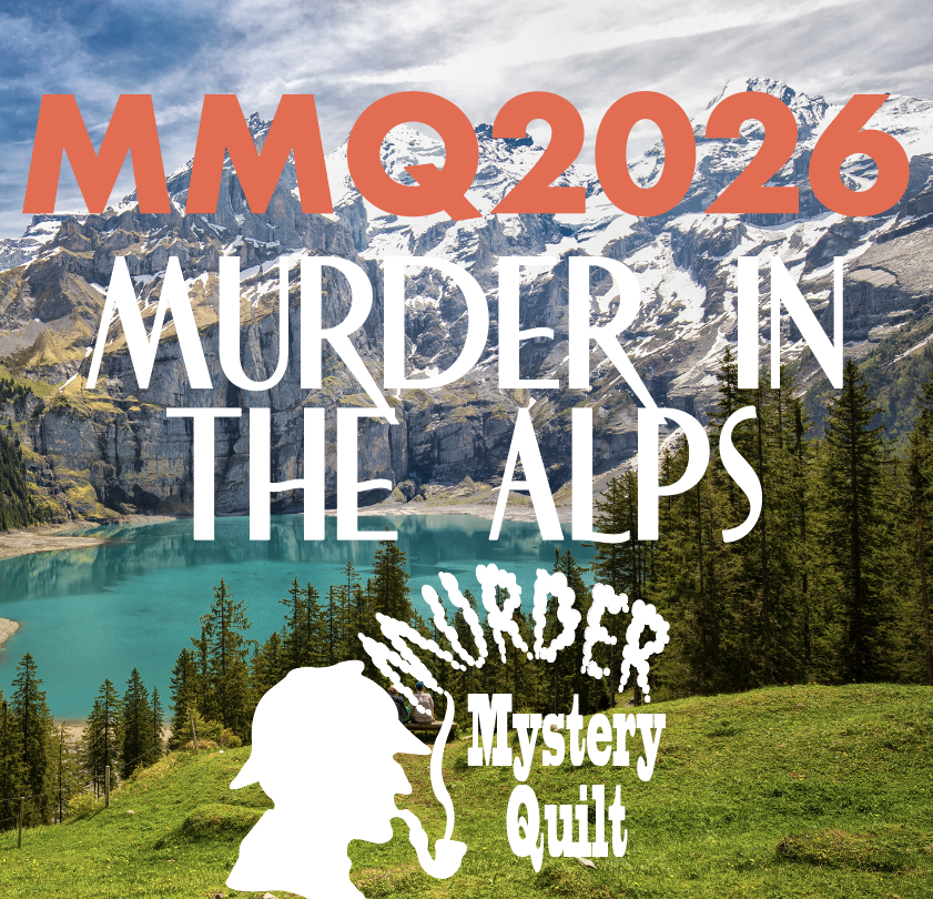 Whipstitch Facebook ad: The Murder Mystery Quilt: A serial novel where…