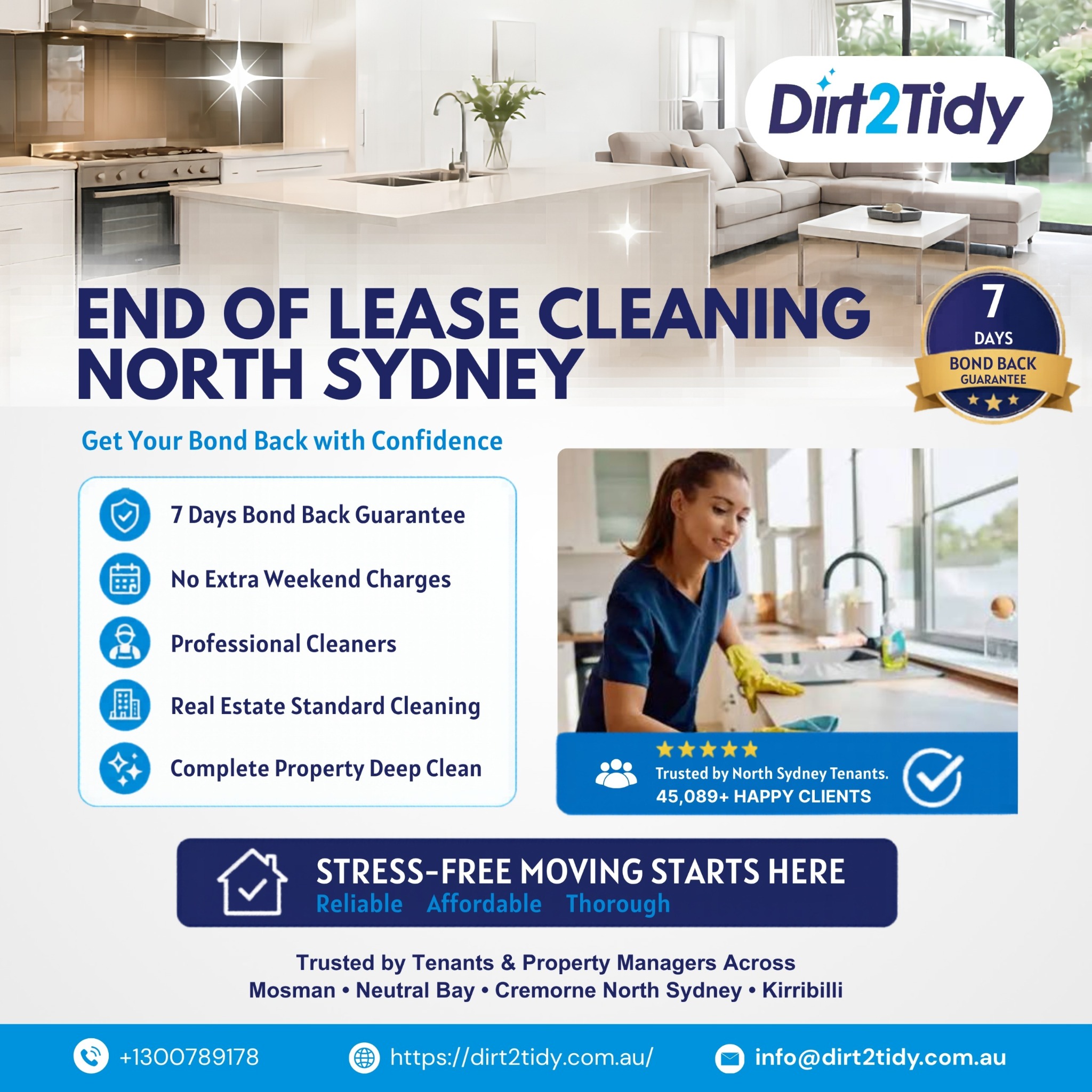 Dirt2tidy Sydney Facebook ad