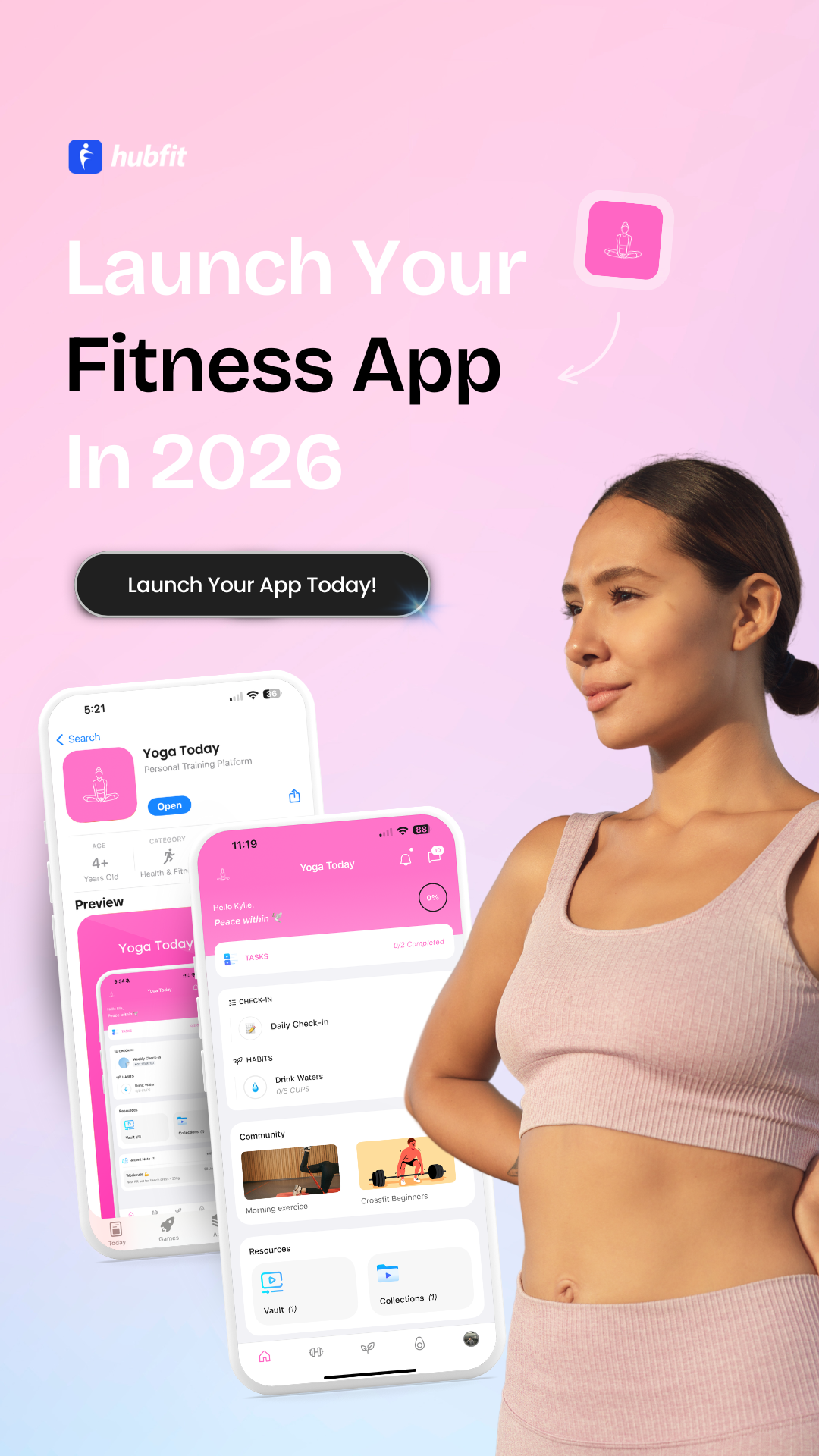 HubFit Facebook ad