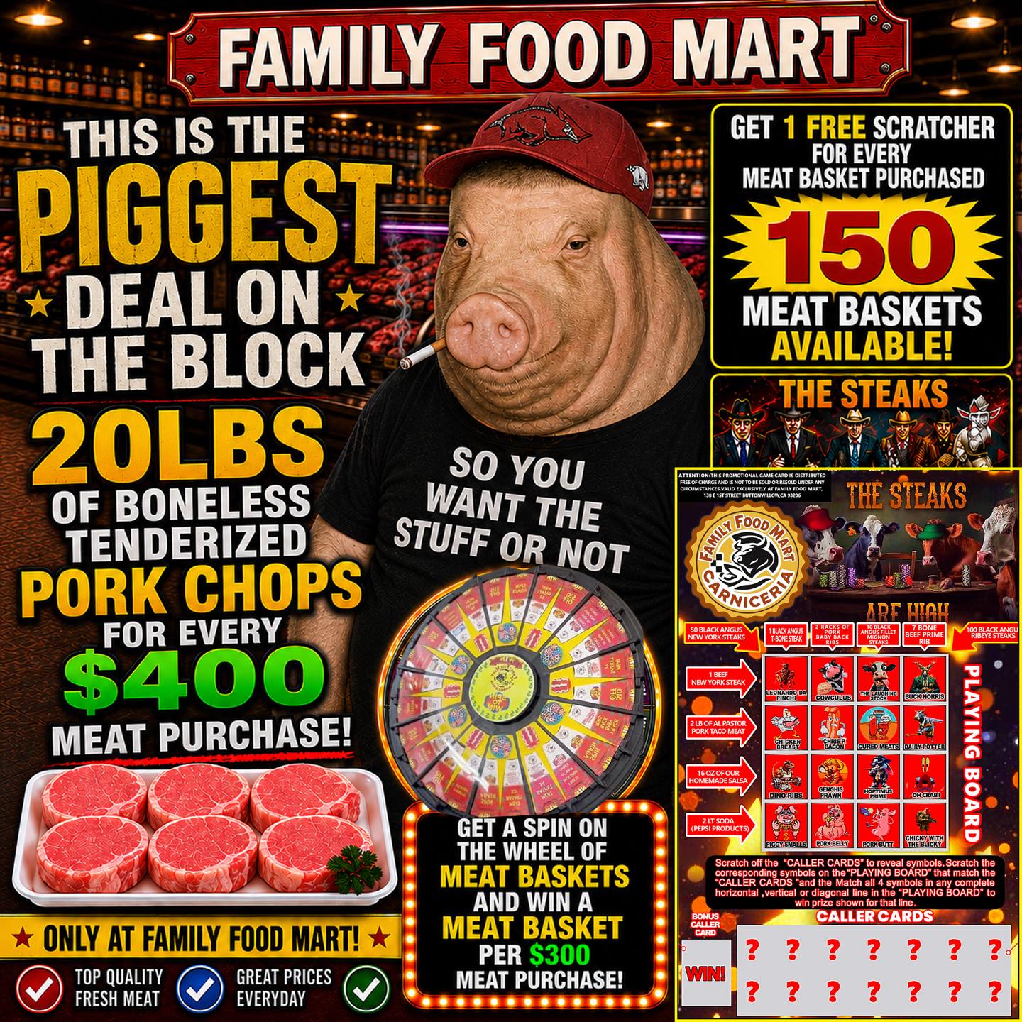 Familyfoodmart Facebook ad: FAMILY FOOD MART FIREEE SALE