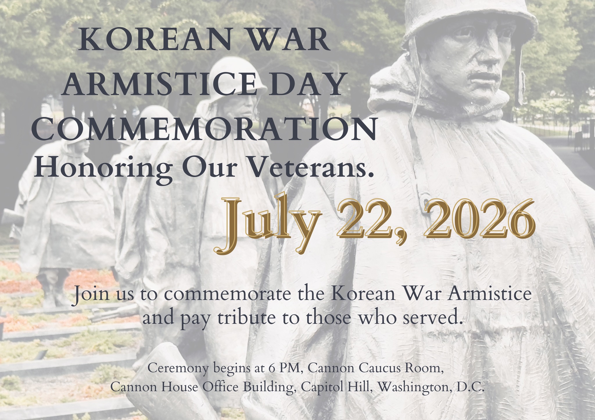 Chariots of Honor Facebook ad: Annual Korean War Armistice Day - Commemoration
