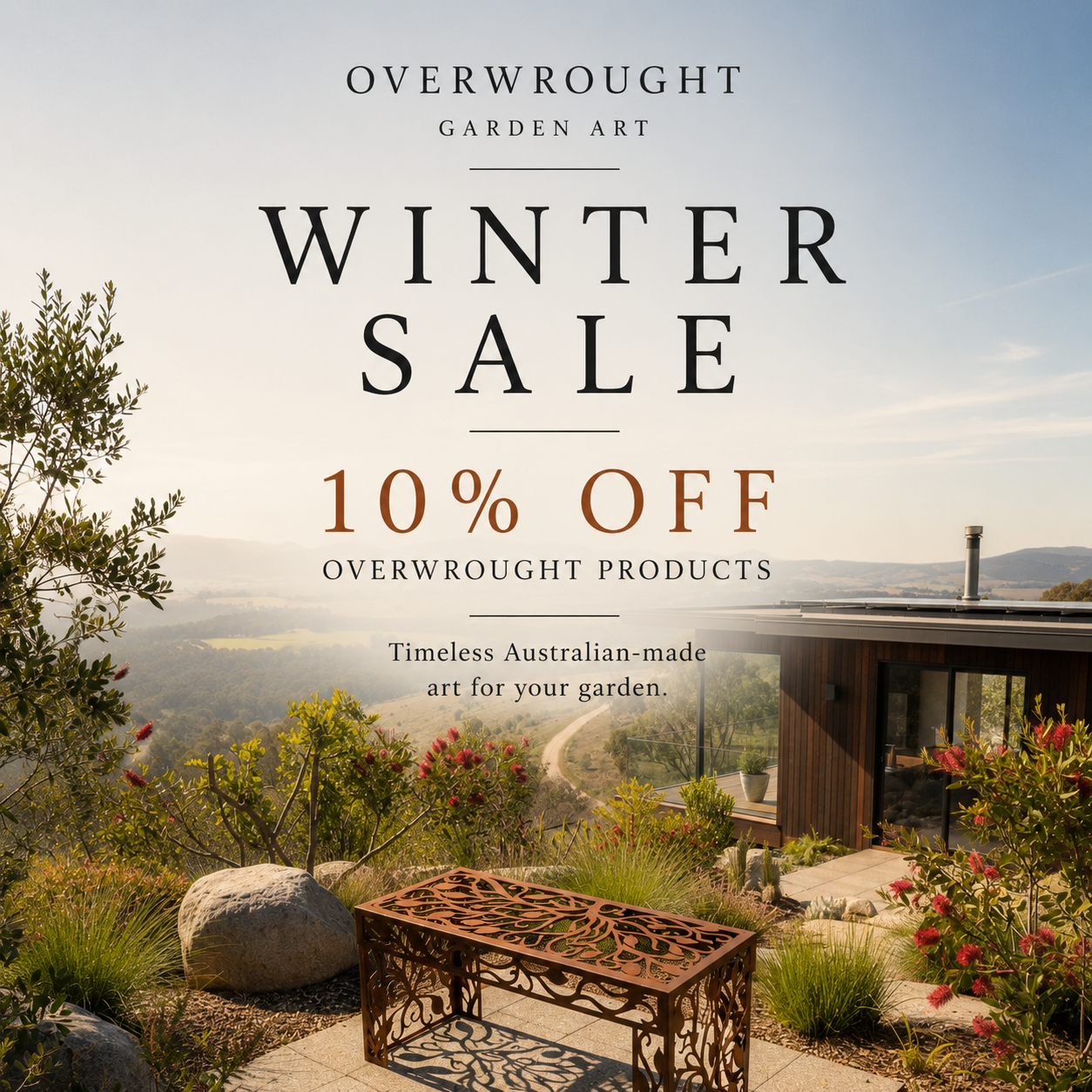 Overwrought Garden Art Facebook ad