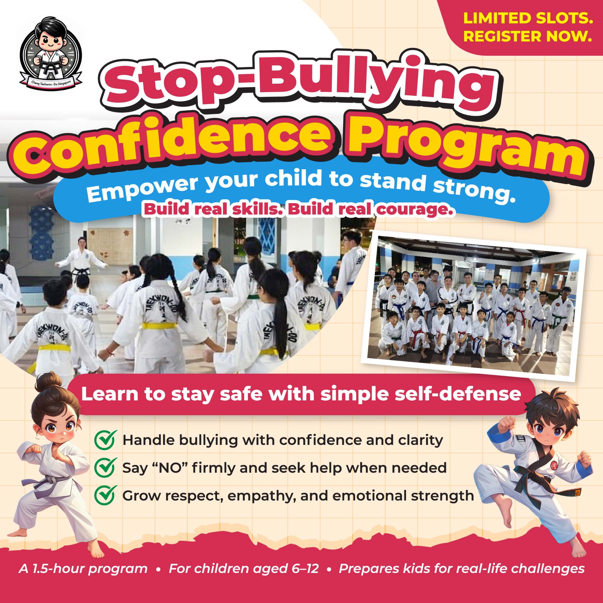 Chang Taekwon-Do Singapore Pte. Ltd. Facebook ad: Help Your Child Handle Bullying
