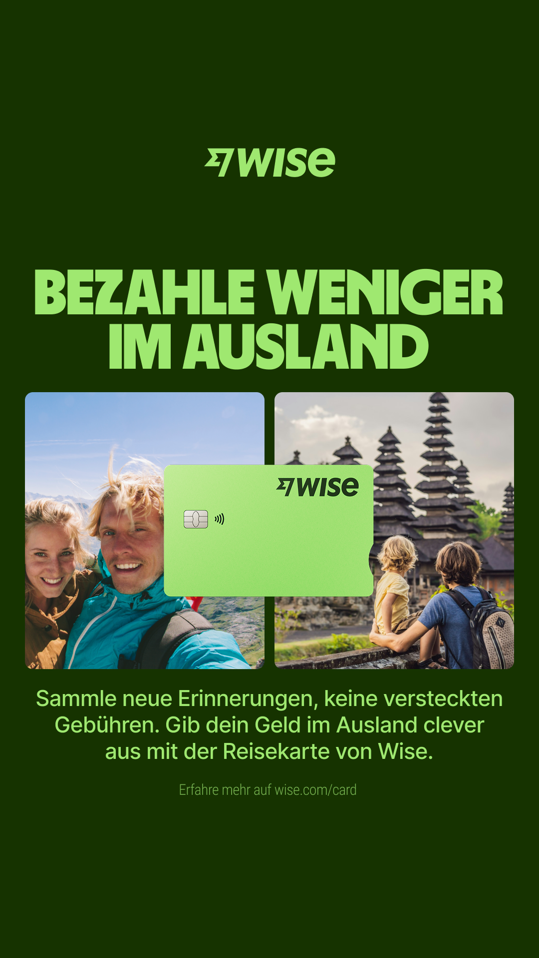Wise Facebook ad