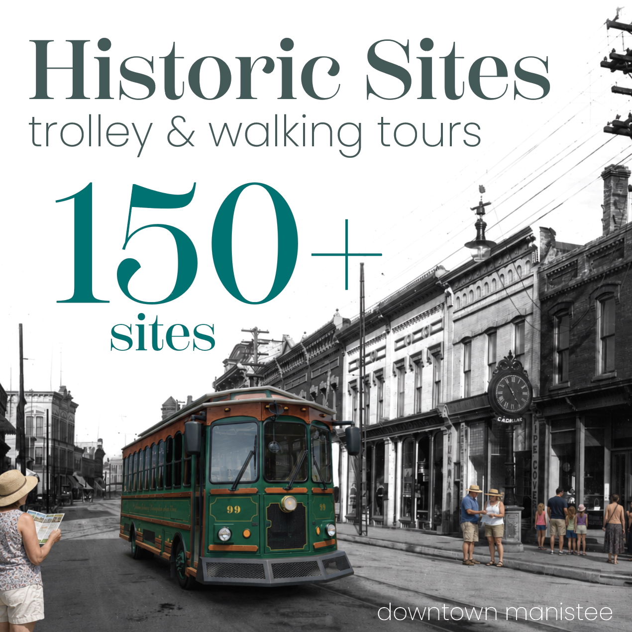 Manistee Tourism Facebook ad: Explore historic Manistee architecture