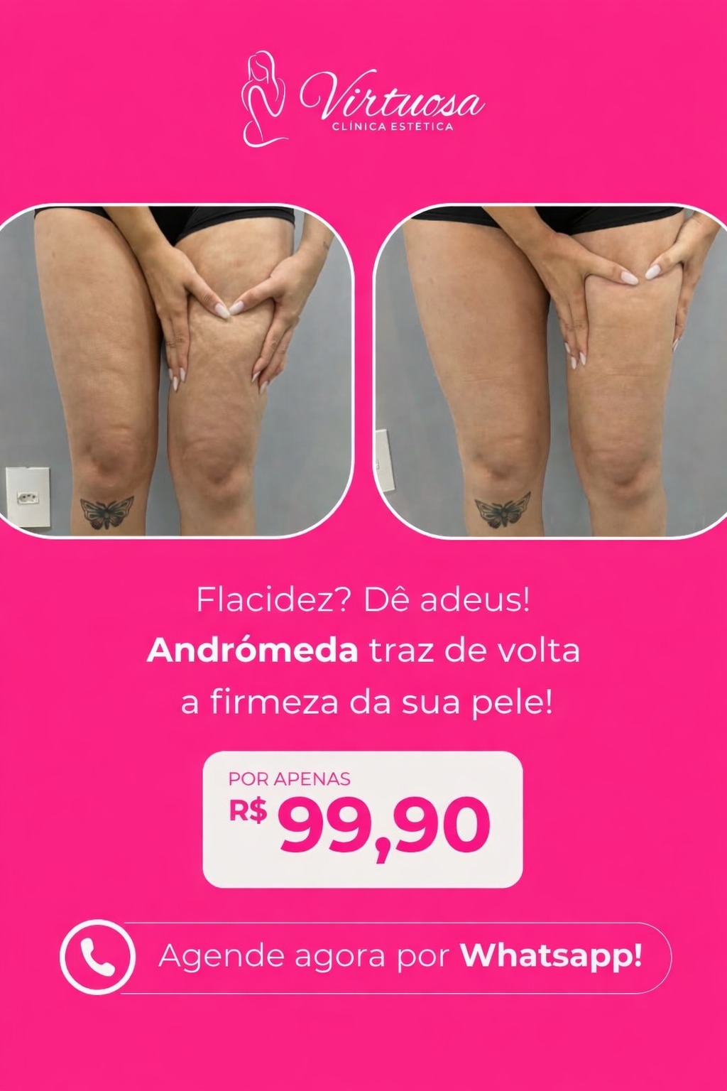 Clínica Virtuosa - Ijuí Facebook ad: Converse conosco