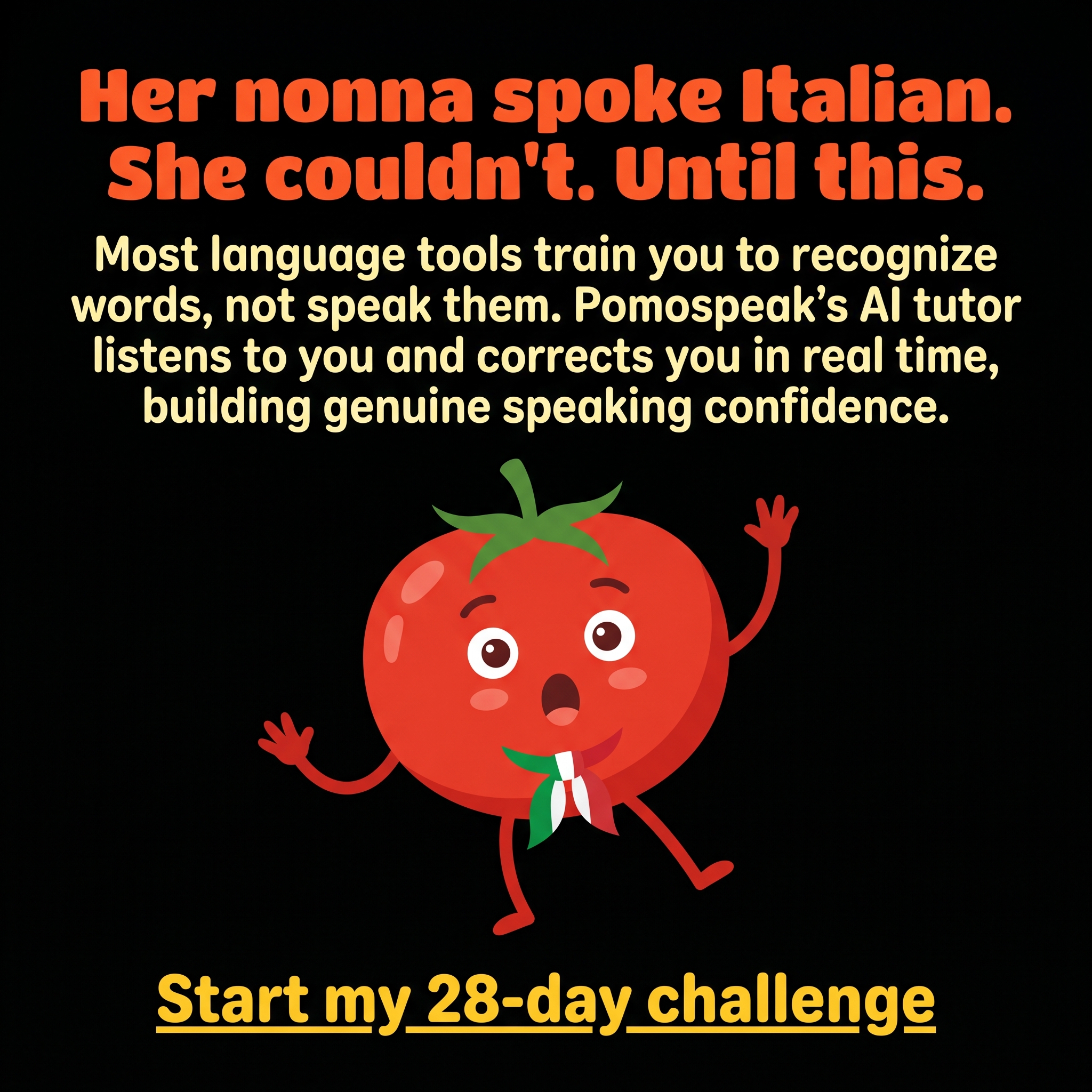 PomoSpeak Tutor Facebook ad