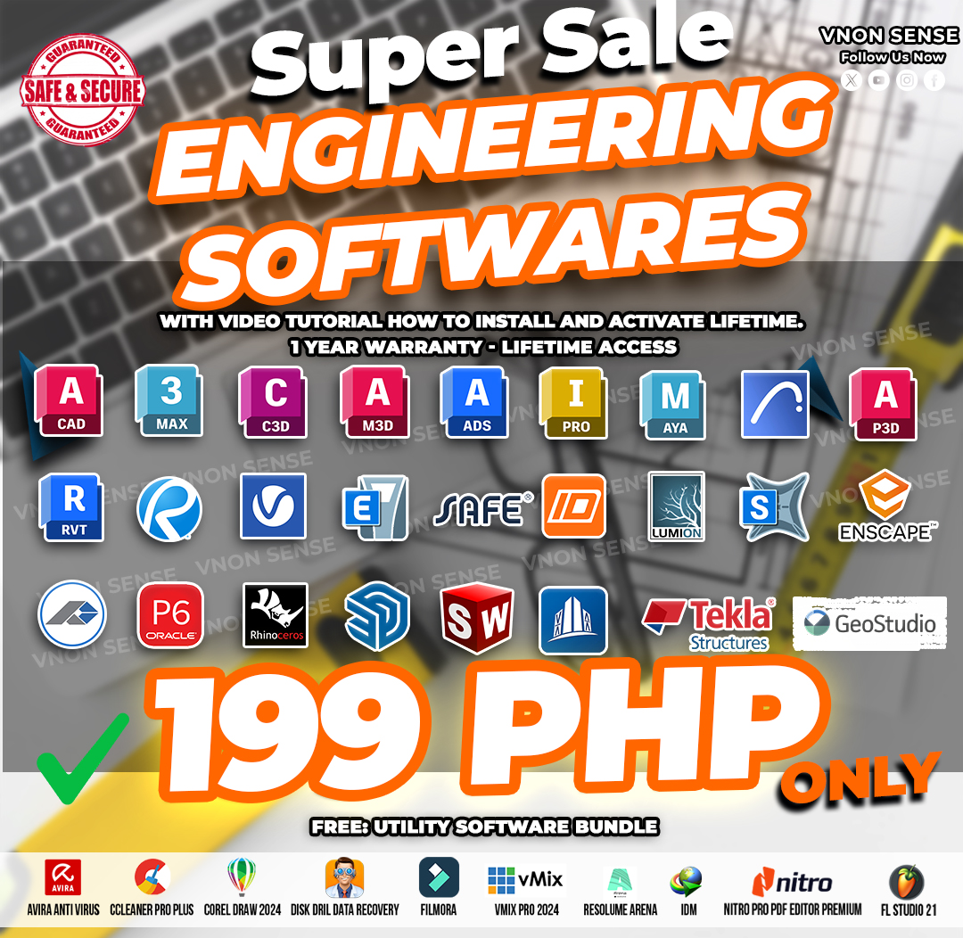 Vnon Sense Facebook ad: ENGINEERING & ARCHITECTURE SOFTWARE BUNDLE!