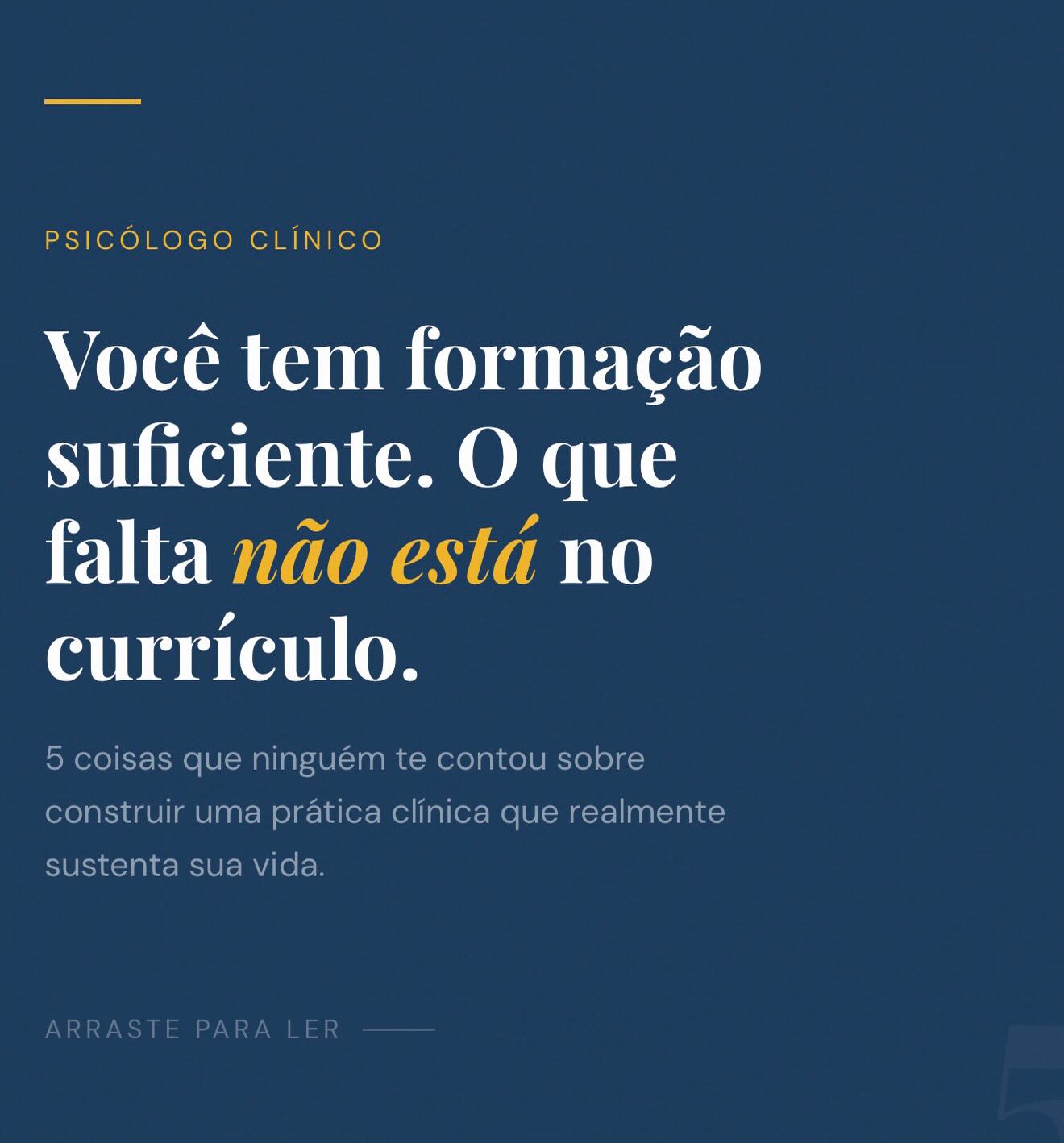 Andressa Versosa Psicóloga Facebook ad: Você tem formação suficiente.