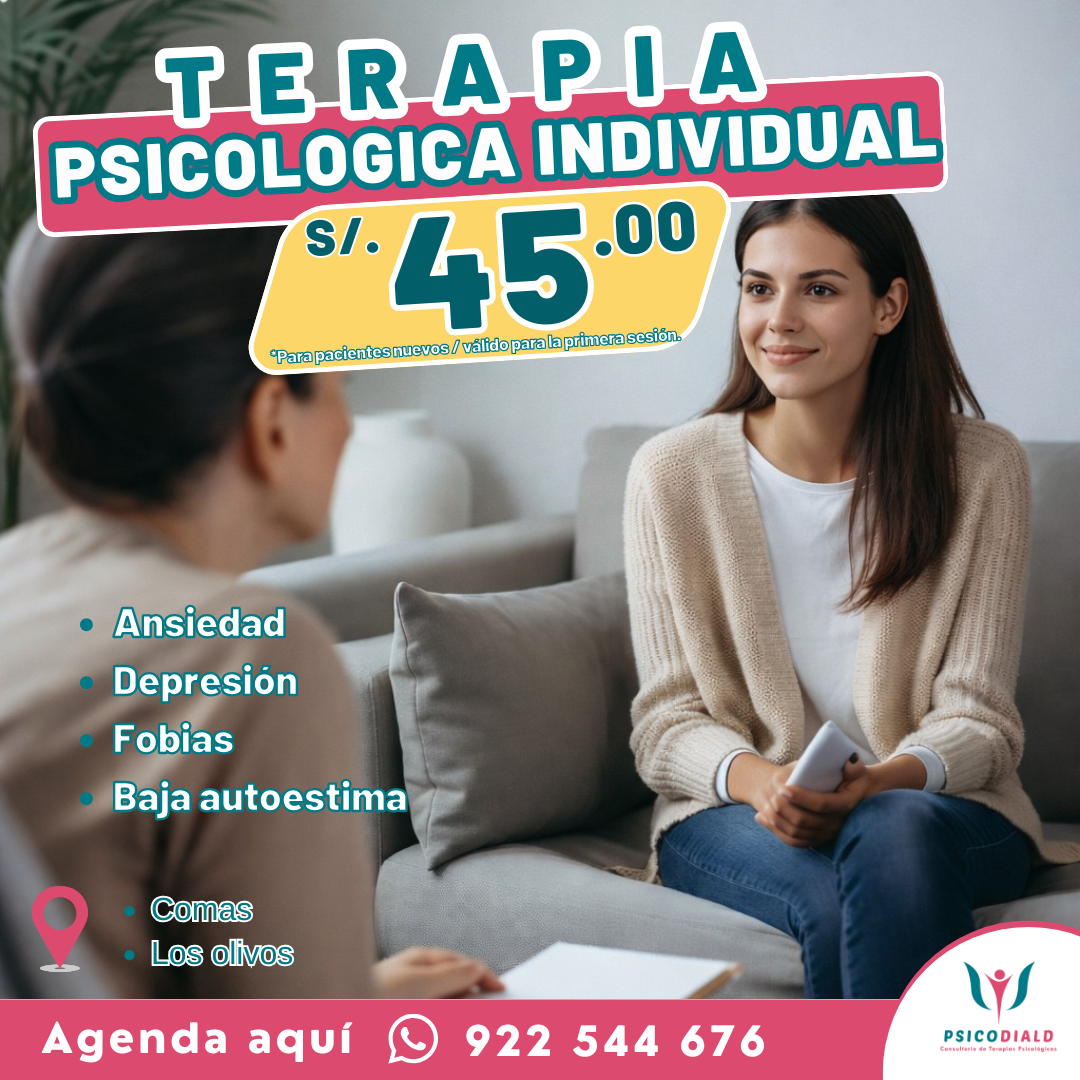 Psicodiald - Consultorio de Terapias Psicológicas Facebook ad: Agenda quí