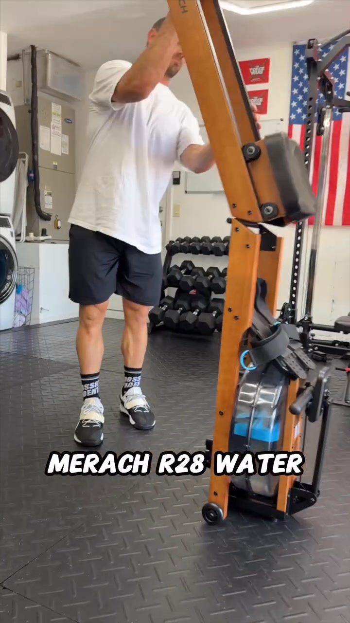 Merachfit.UK Facebook ad: FSC Wood. Real Water Resistance. Foldable R28R1