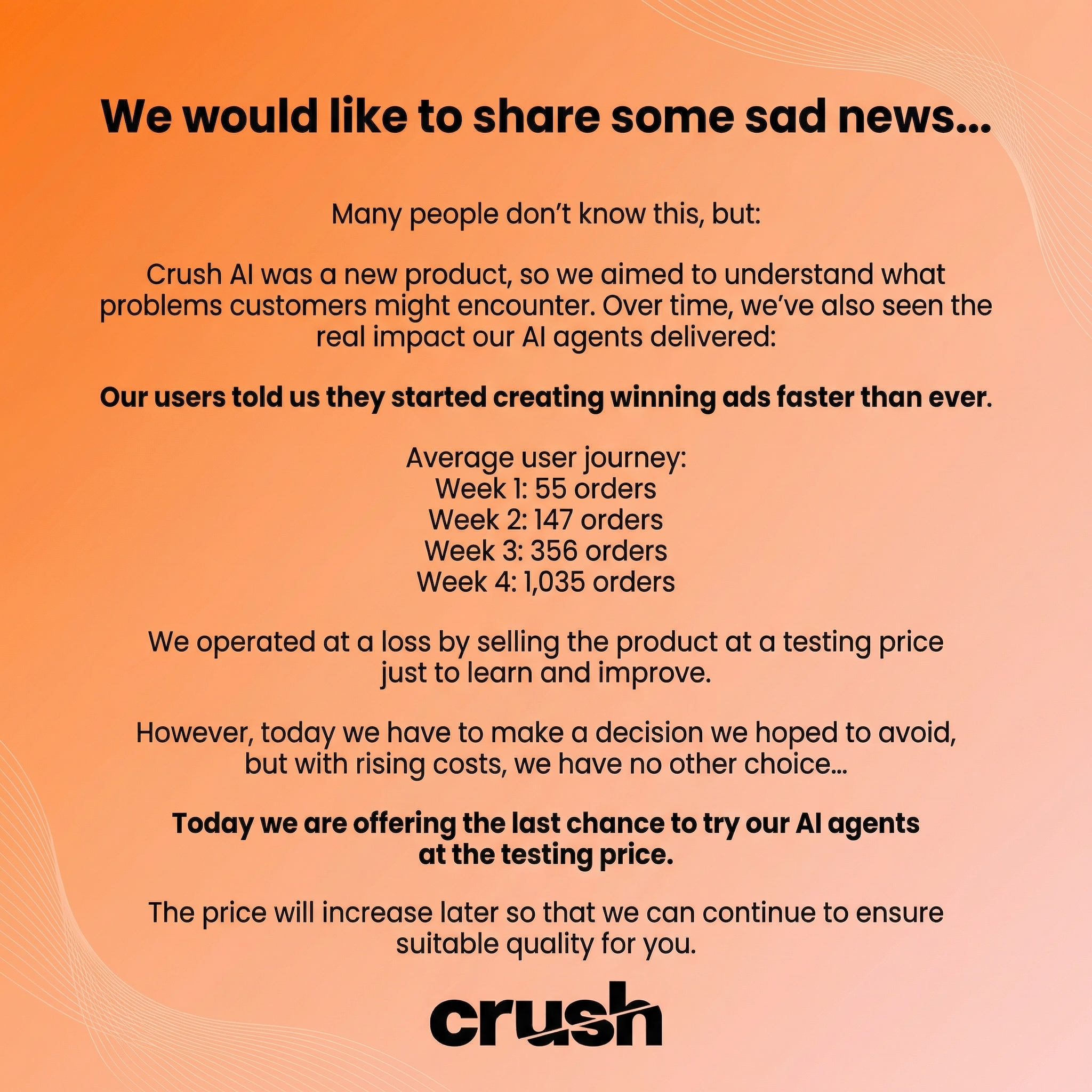 trycrush.ai Facebook ad