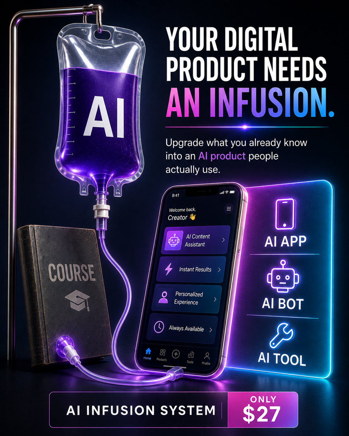 Poonam Halai Facebook ad: Build AI Digital Products Without Coding