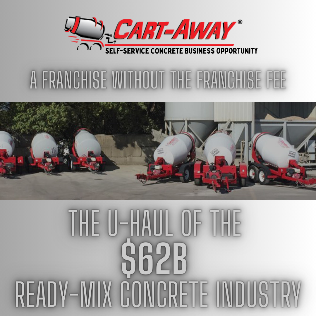 Cart-Away Concrete Systems Facebook ad: Recession Smashing