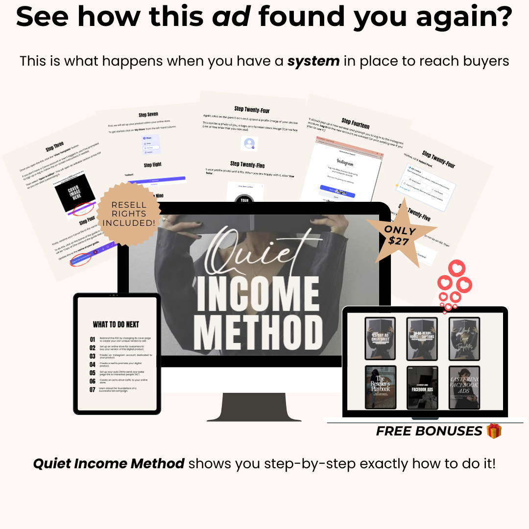 Inmymomera Facebook ad: Copy my Method