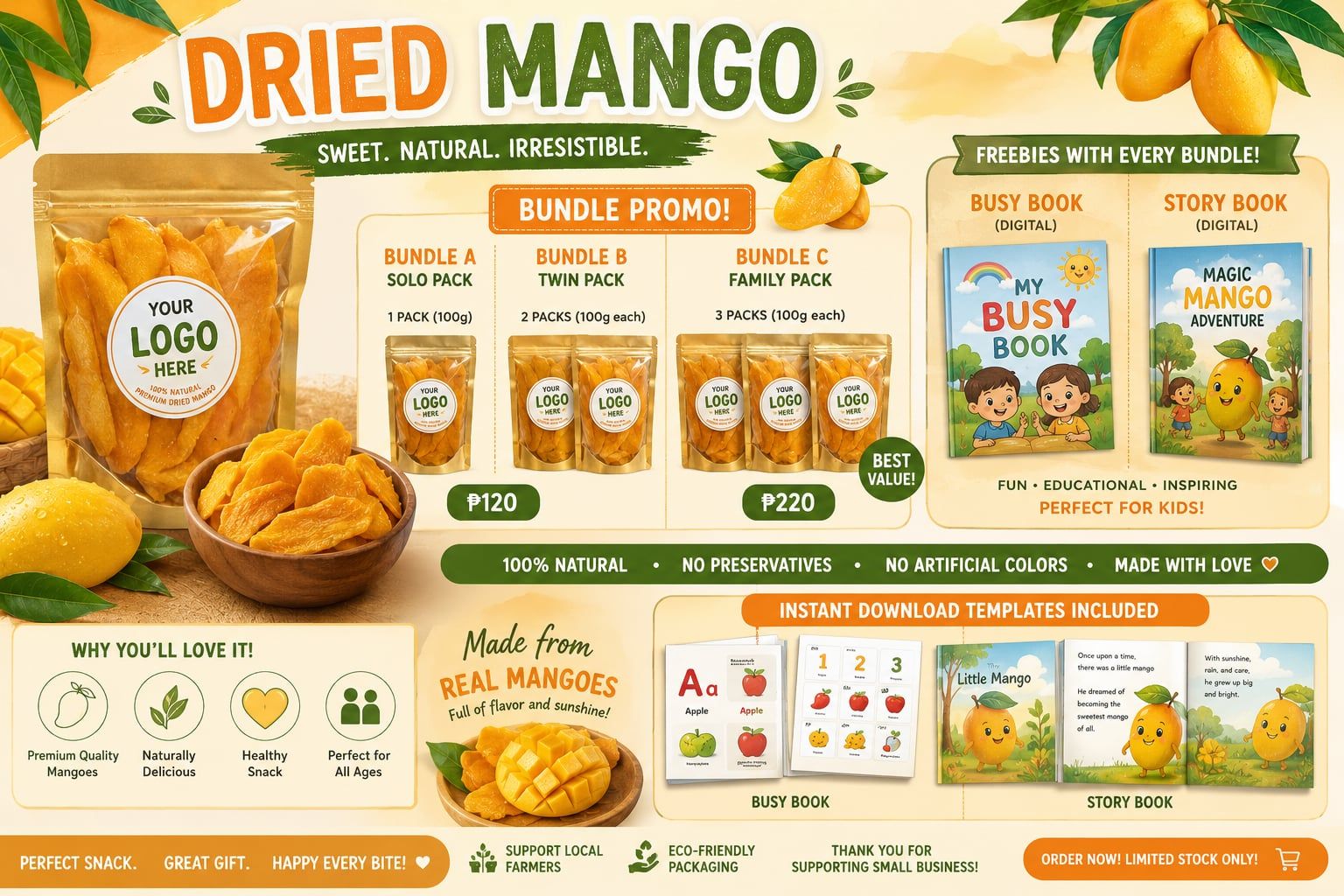 GZ Dried Mango Facebook ad: BUSINESS IDEA NA PWEDE MONG UMPISAHAN NGAYON!