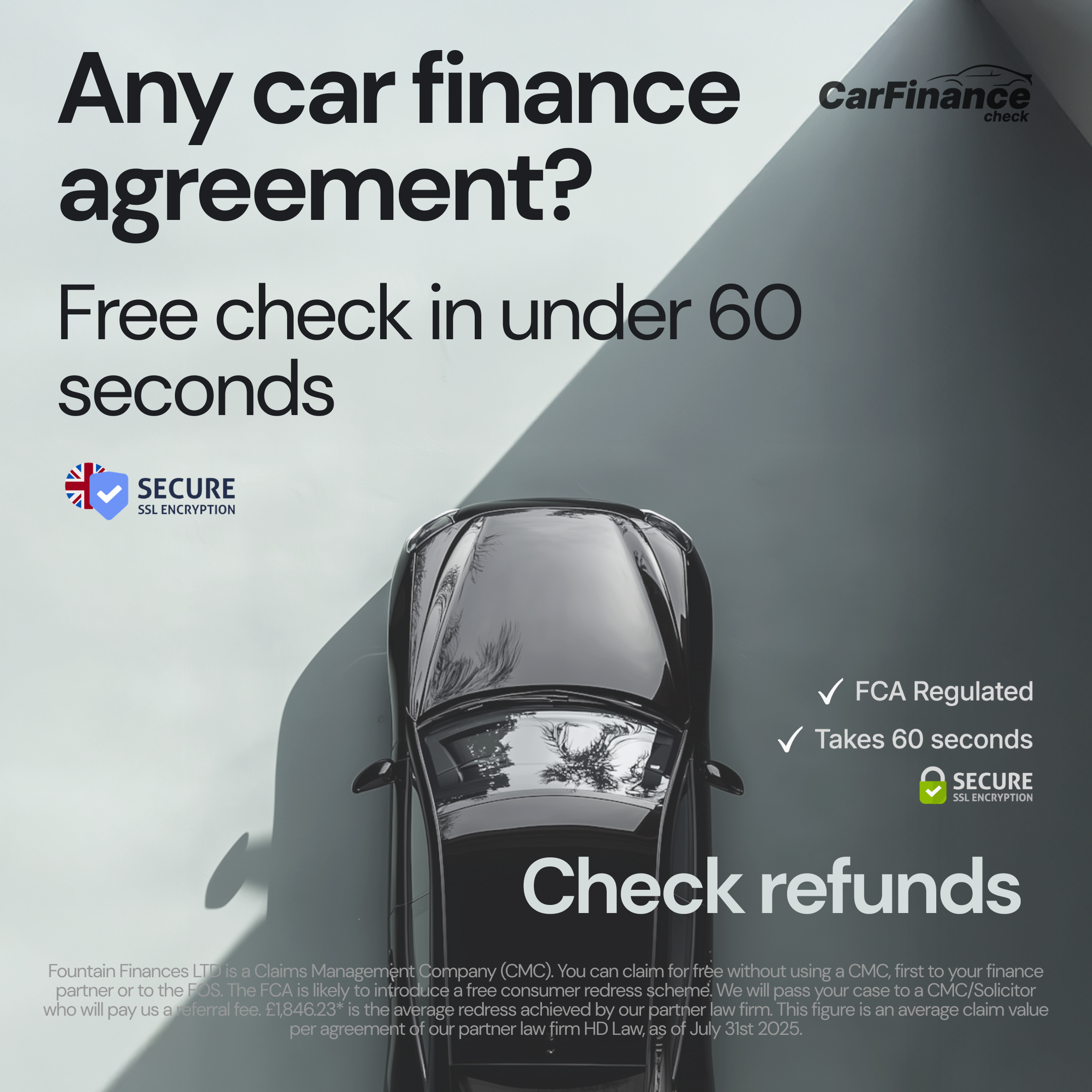 CarFinance Check Facebook ad from Mar 20, 2026