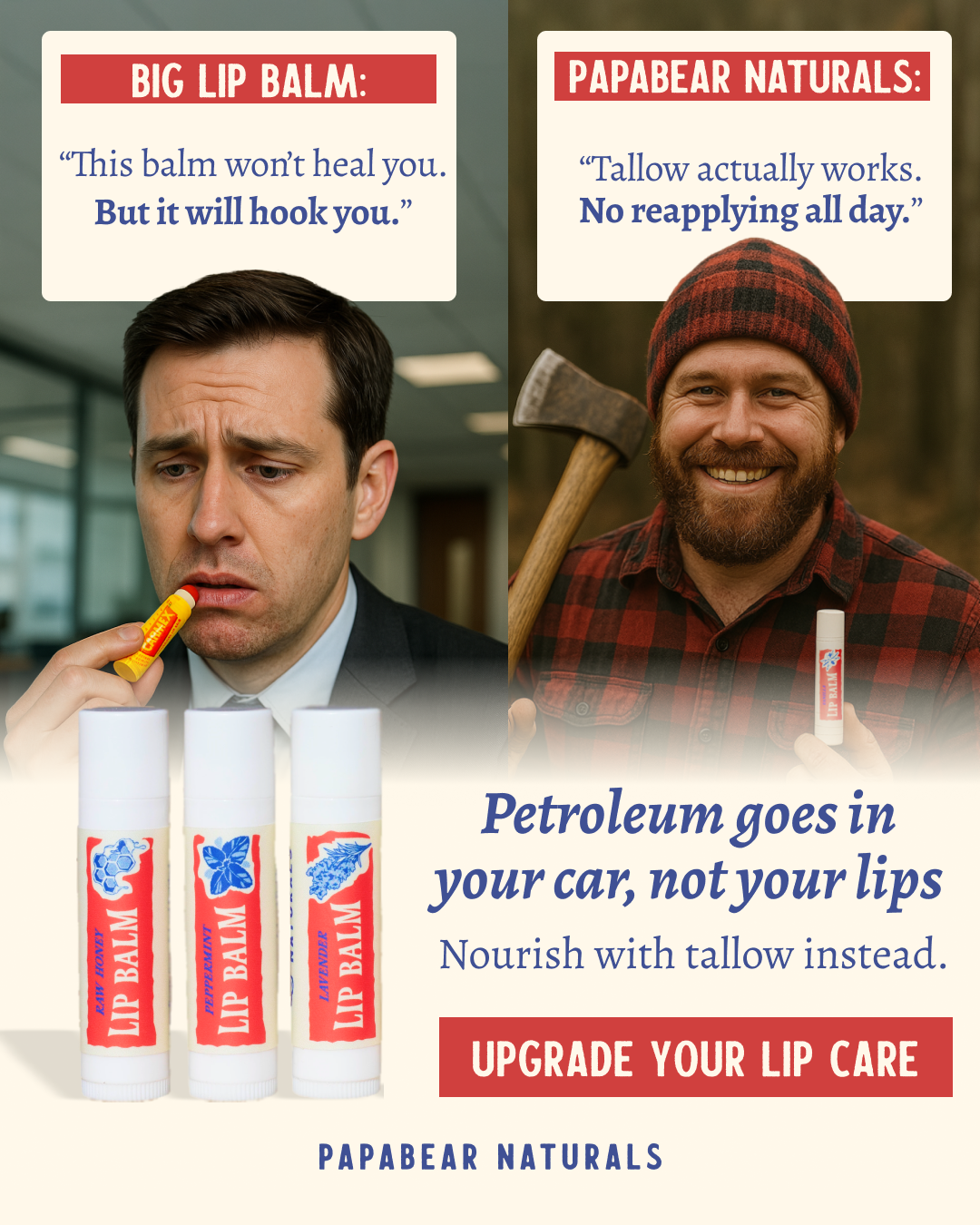 Papabear Naturals Facebook ad