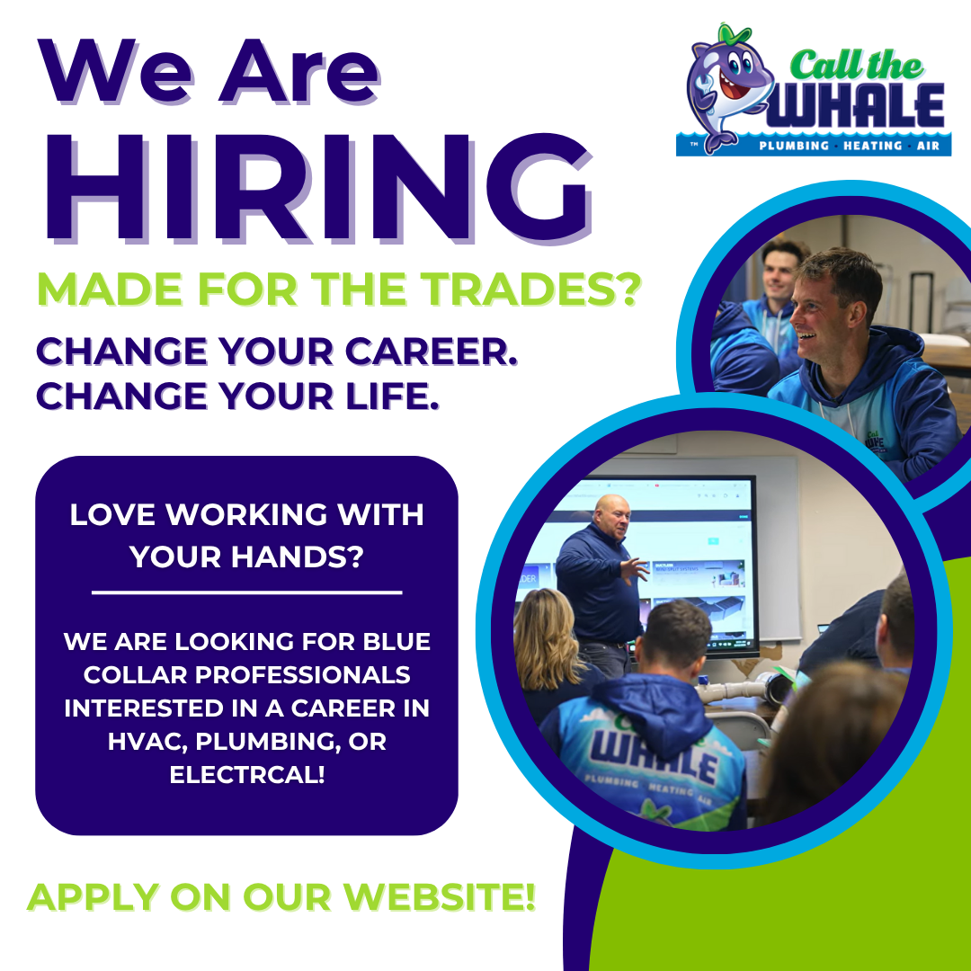 Call The Whale Plumbing Heating Cooling Facebook ad: Attention Blue Collar Professionals!