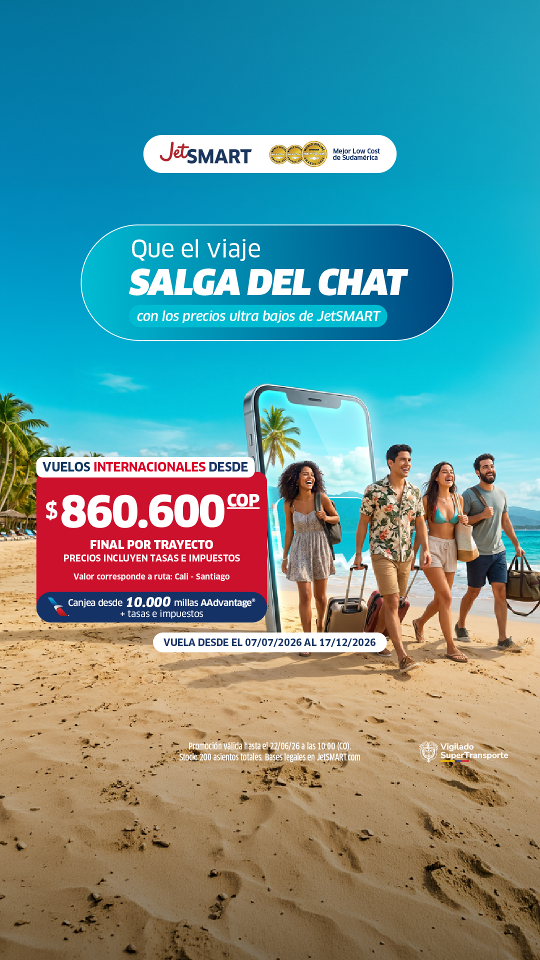 Jetsmart CO-Español Facebook ad