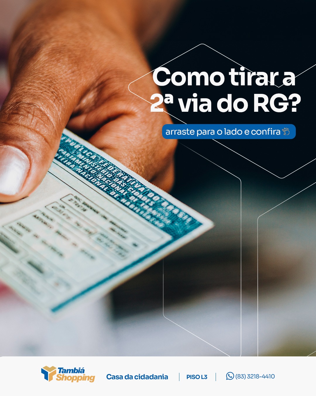 Shopping Center Tambiá Facebook ad: Está precisando emitir uma documentação?