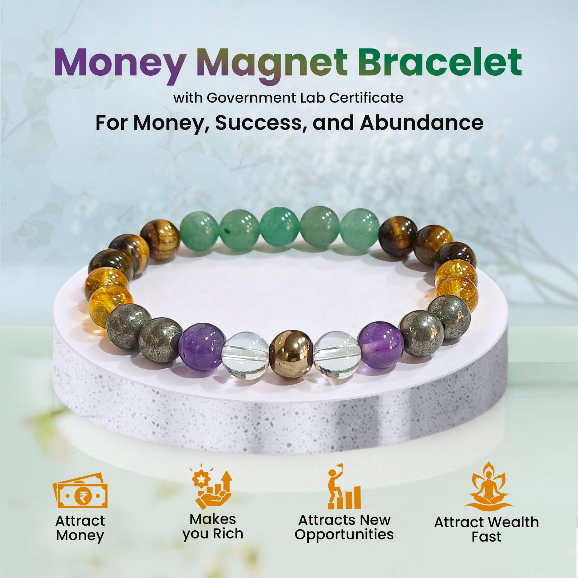 Jewelkart 53 Facebook ad: Lucky and healing stone bracelet