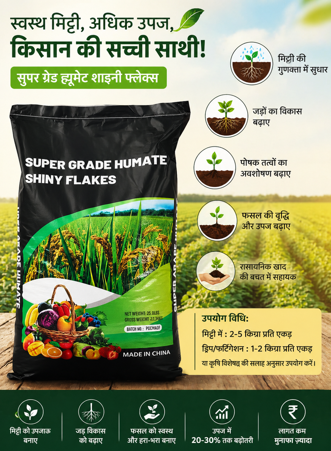 Infinite Fertilizer & Chemicals Facebook ad: क्या आपकी फसल में ग्रोथ कम है?