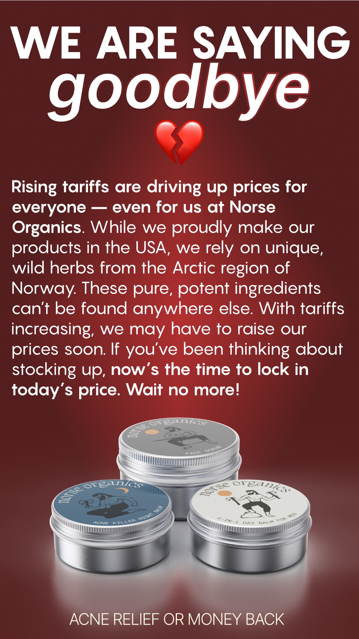 Norse Organics Facebook ad