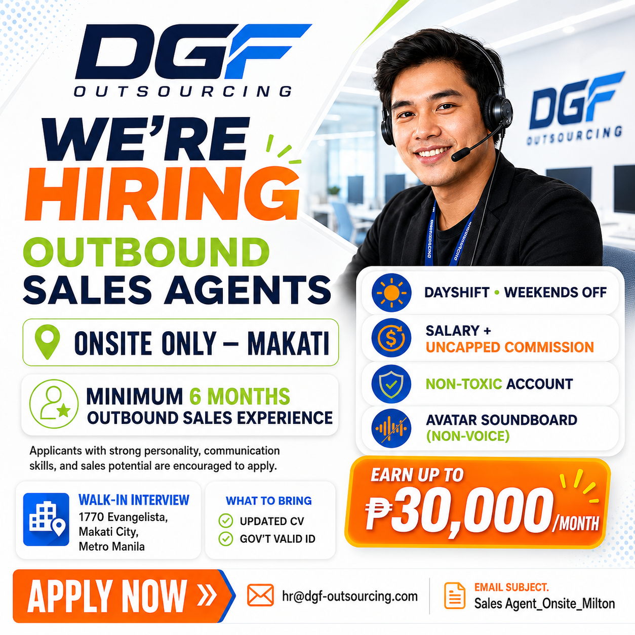 Recruitment Hub Ph Facebook ad: Launch Your Sales Career Today!