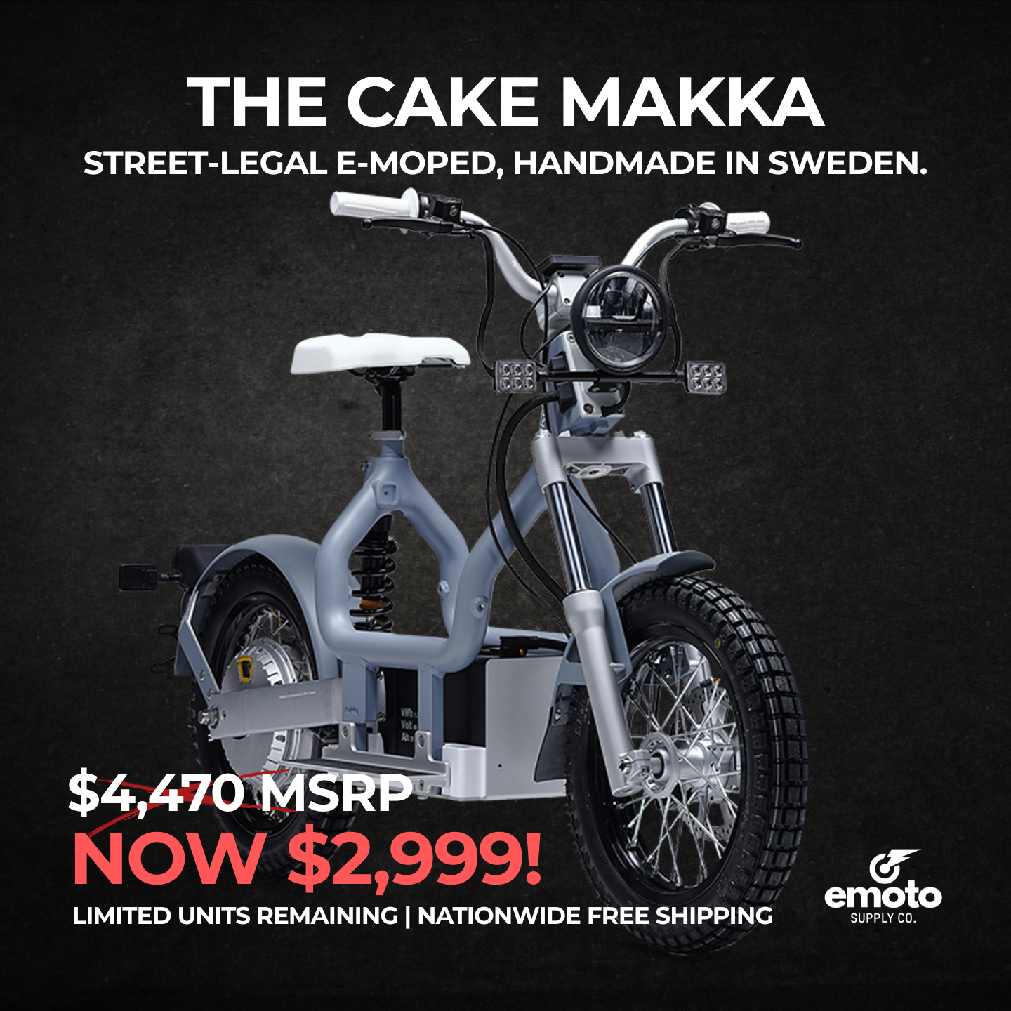 EMOTO Supply Co. Facebook ad: CAKE Makka Flex Electric Bike | EMOTO Supply Co.