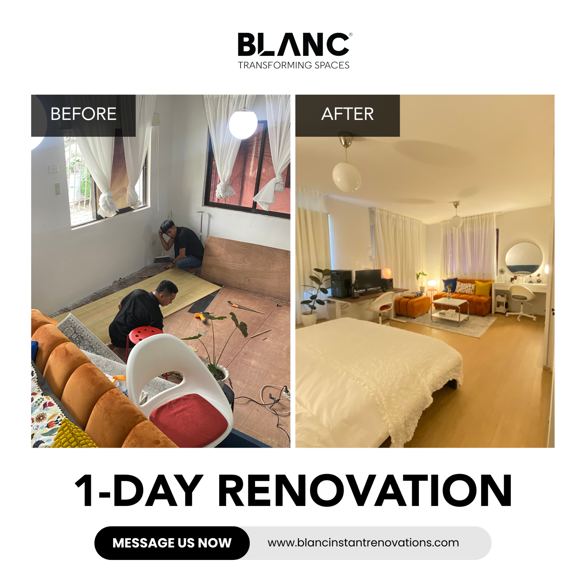 Blanc Instant Renovations Cebu Facebook ad