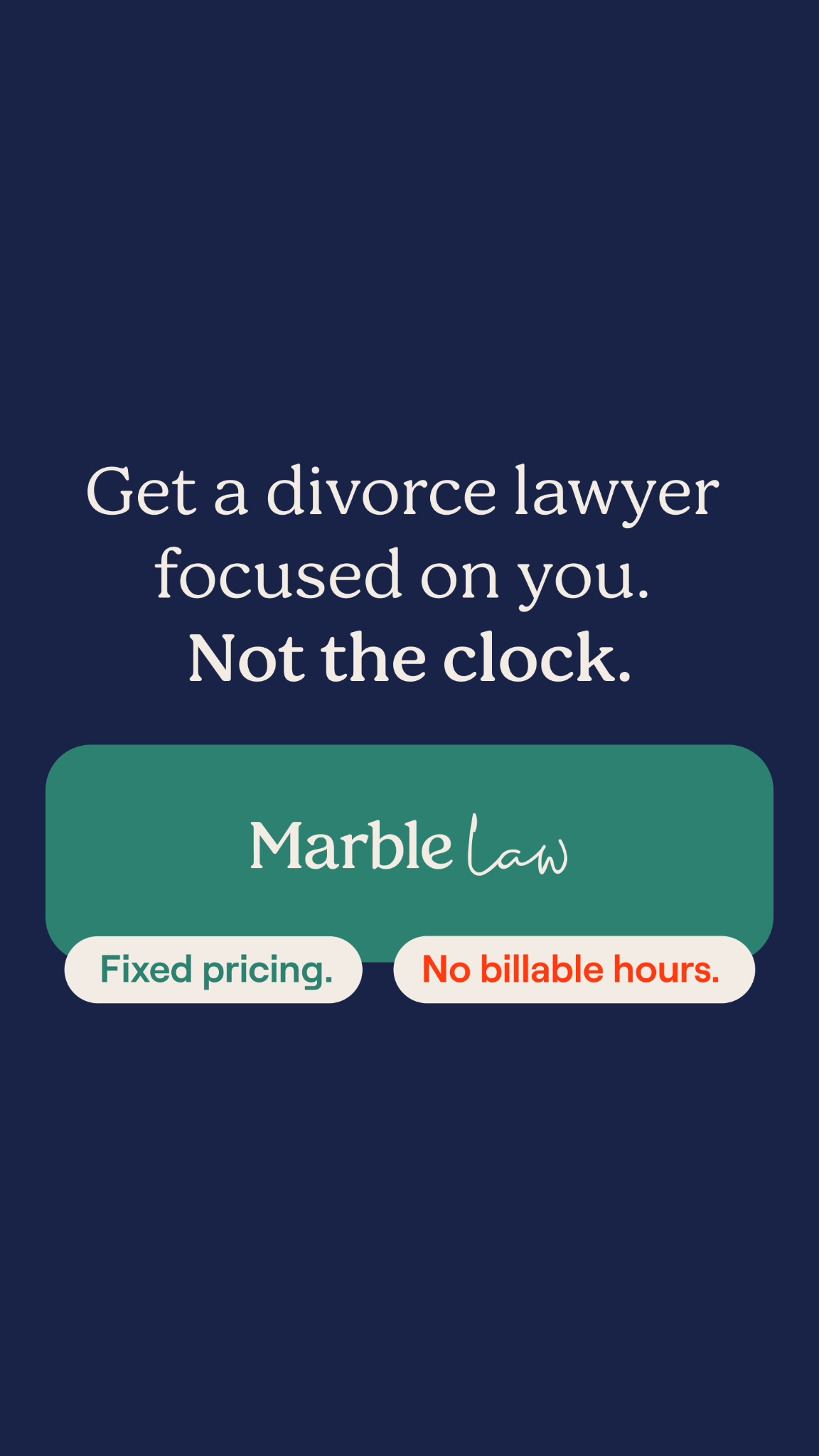 Marble Law Facebook ad