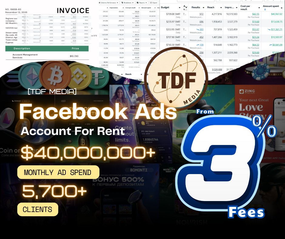 TDF Agency - Rent out Fb Agency Facebook ad from Apr 7, 2026