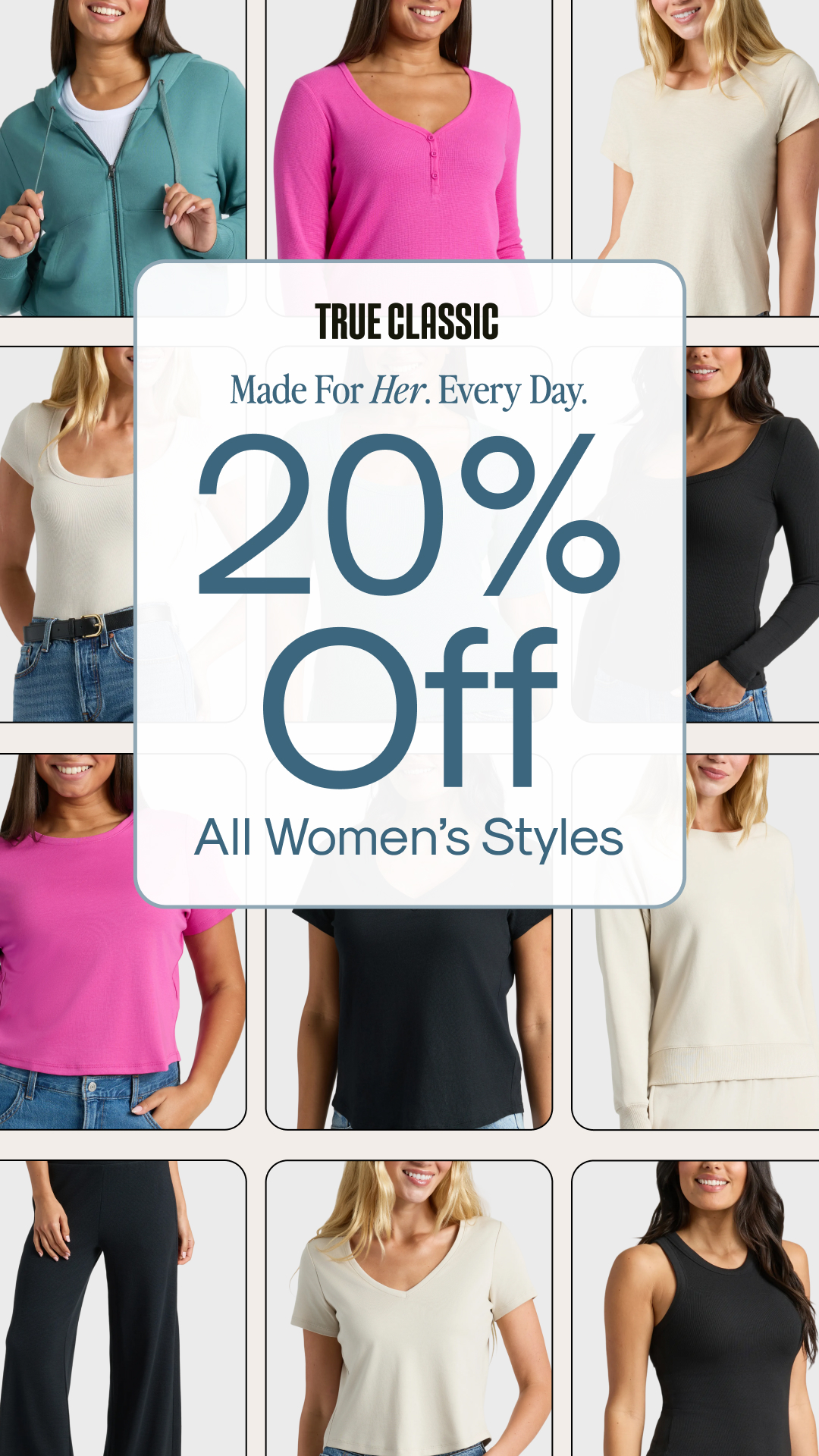 True Classic Women Facebook ad from Apr 30, 2026