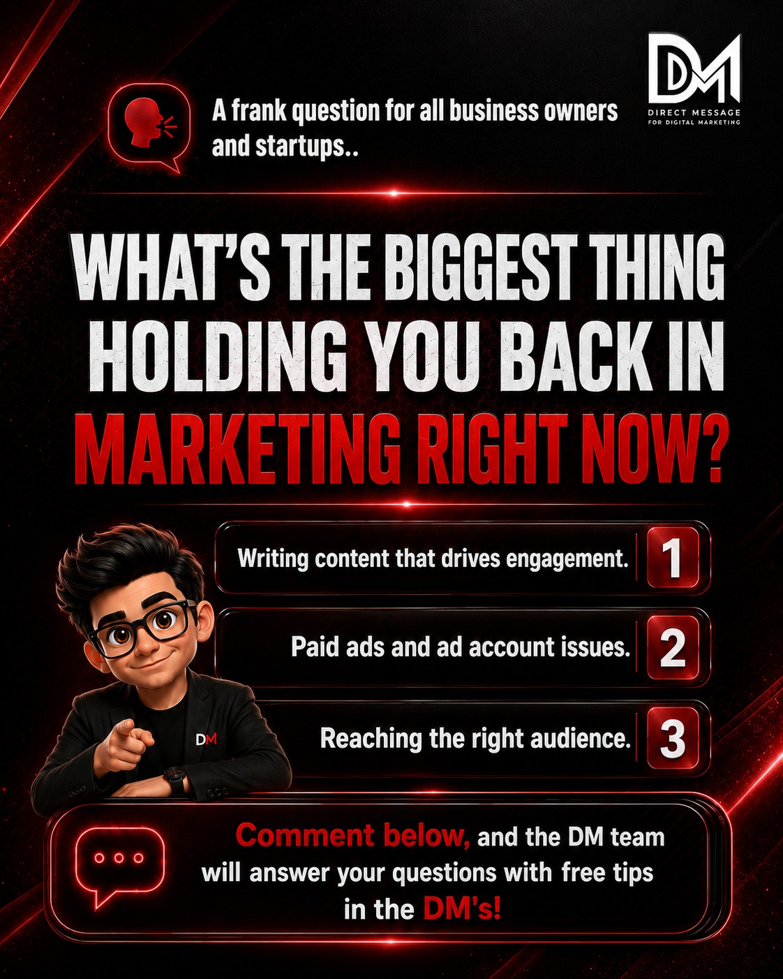 DM Marketing Agency Facebook ad