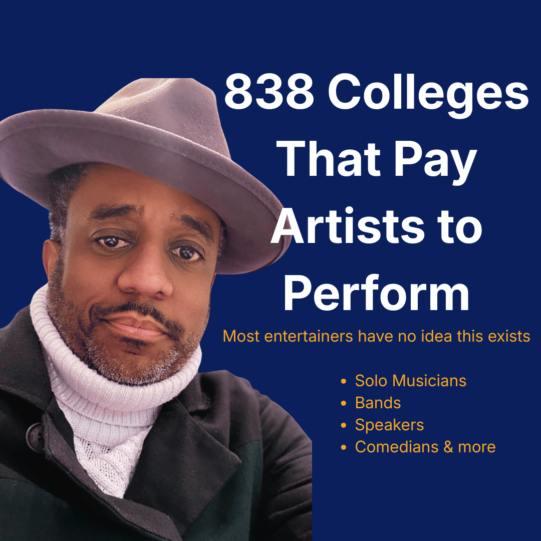Jon Harrison Taylor music Facebook ad: 838 Colleges Are Paying Artists to Perform. Are You on…