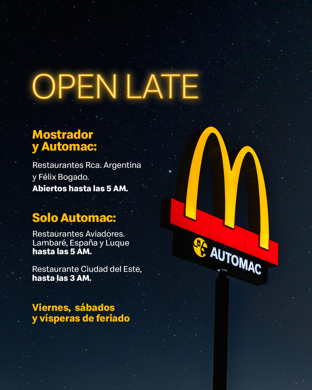 McDonald's Paraguay Facebook ad from Nov 7, 2025