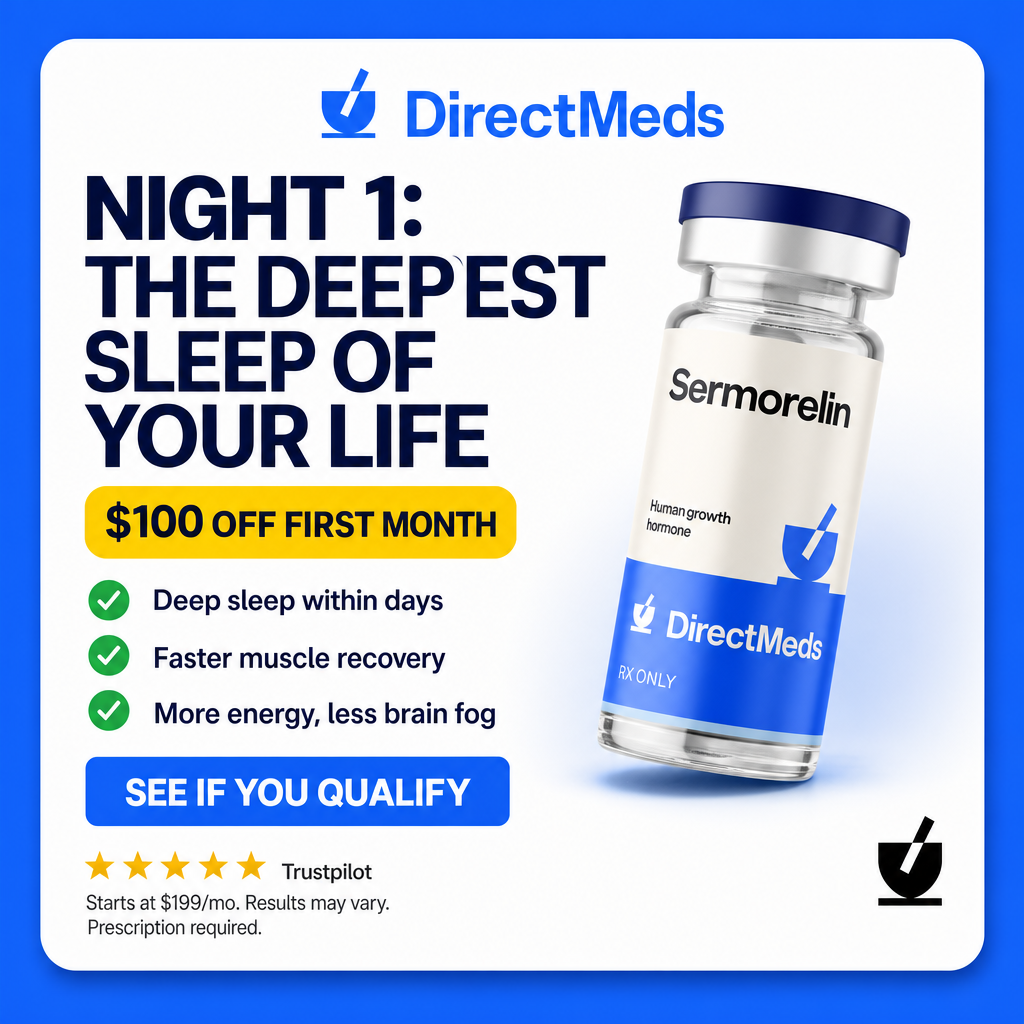 Direct Meds USA Facebook ad: US-Compounded Sermorelin Starting At Just $199