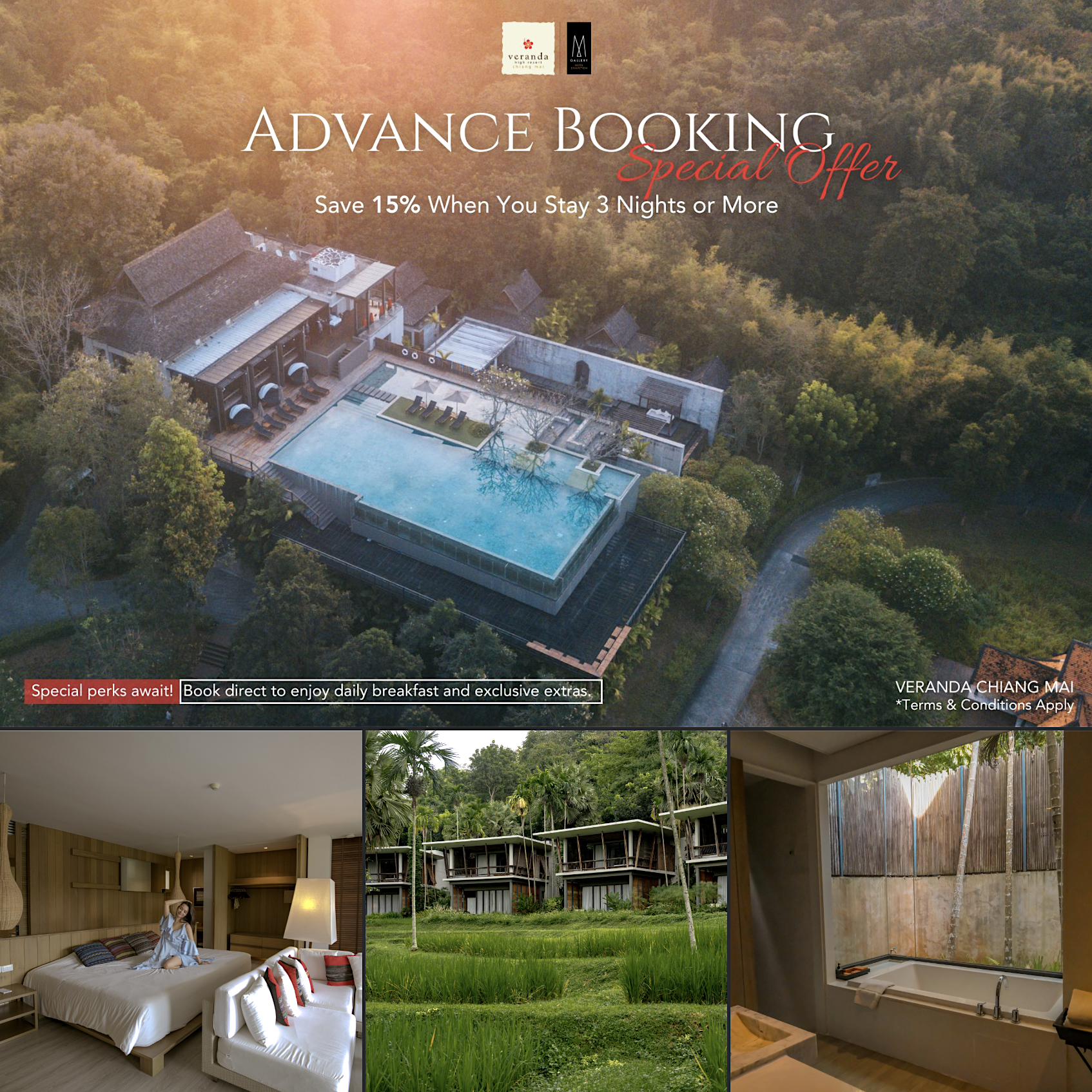 Veranda High Resort Chiang Mai - MGallery Collection Facebook ad: Chiang Mai - Advance Booking Special Offer